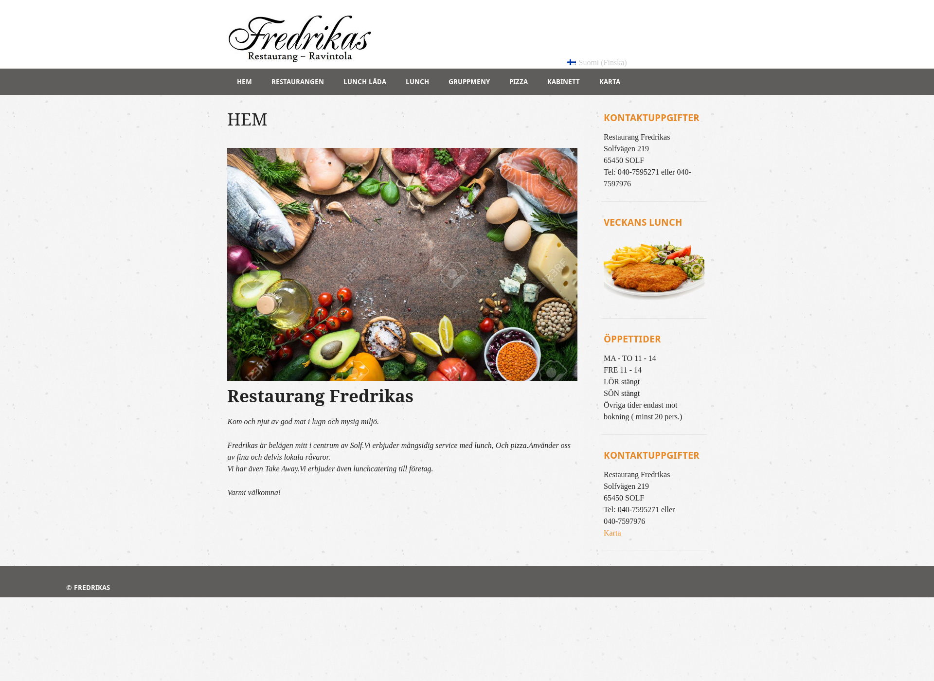 Screenshot for fredrikas.fi