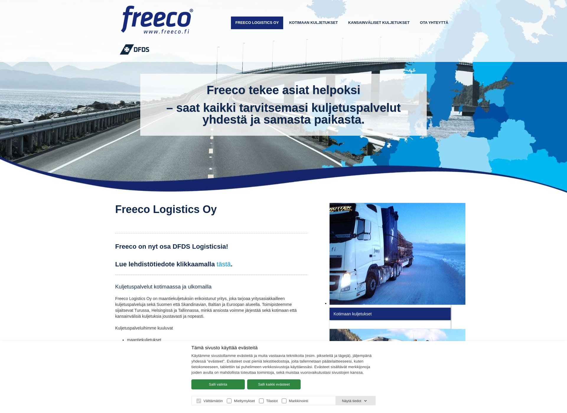 Screenshot for freeco.fi