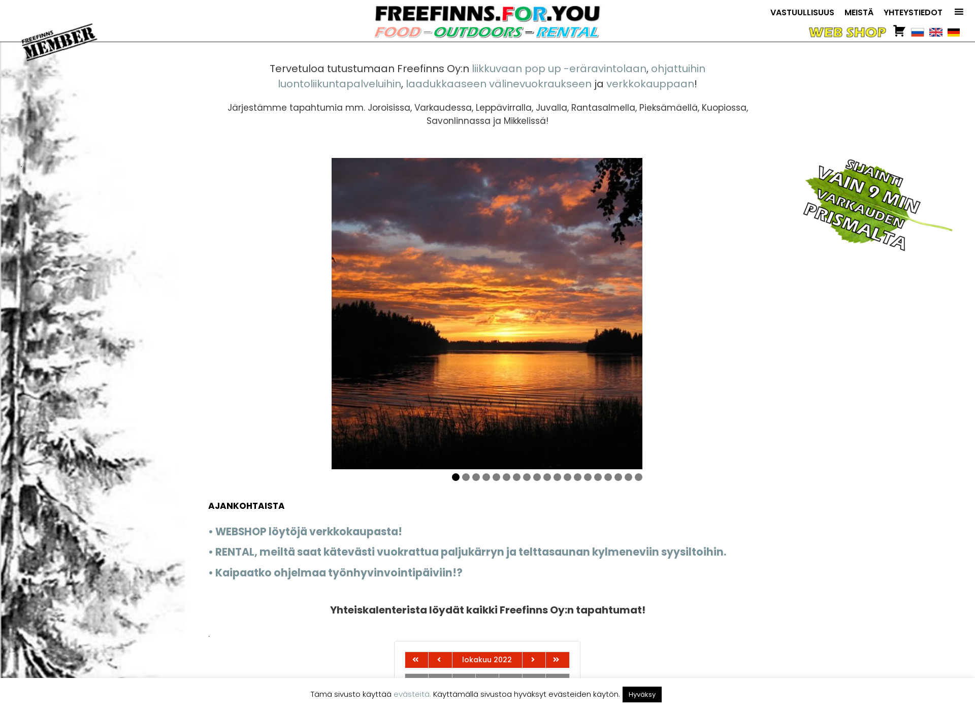 Skärmdump för freefinns.fi