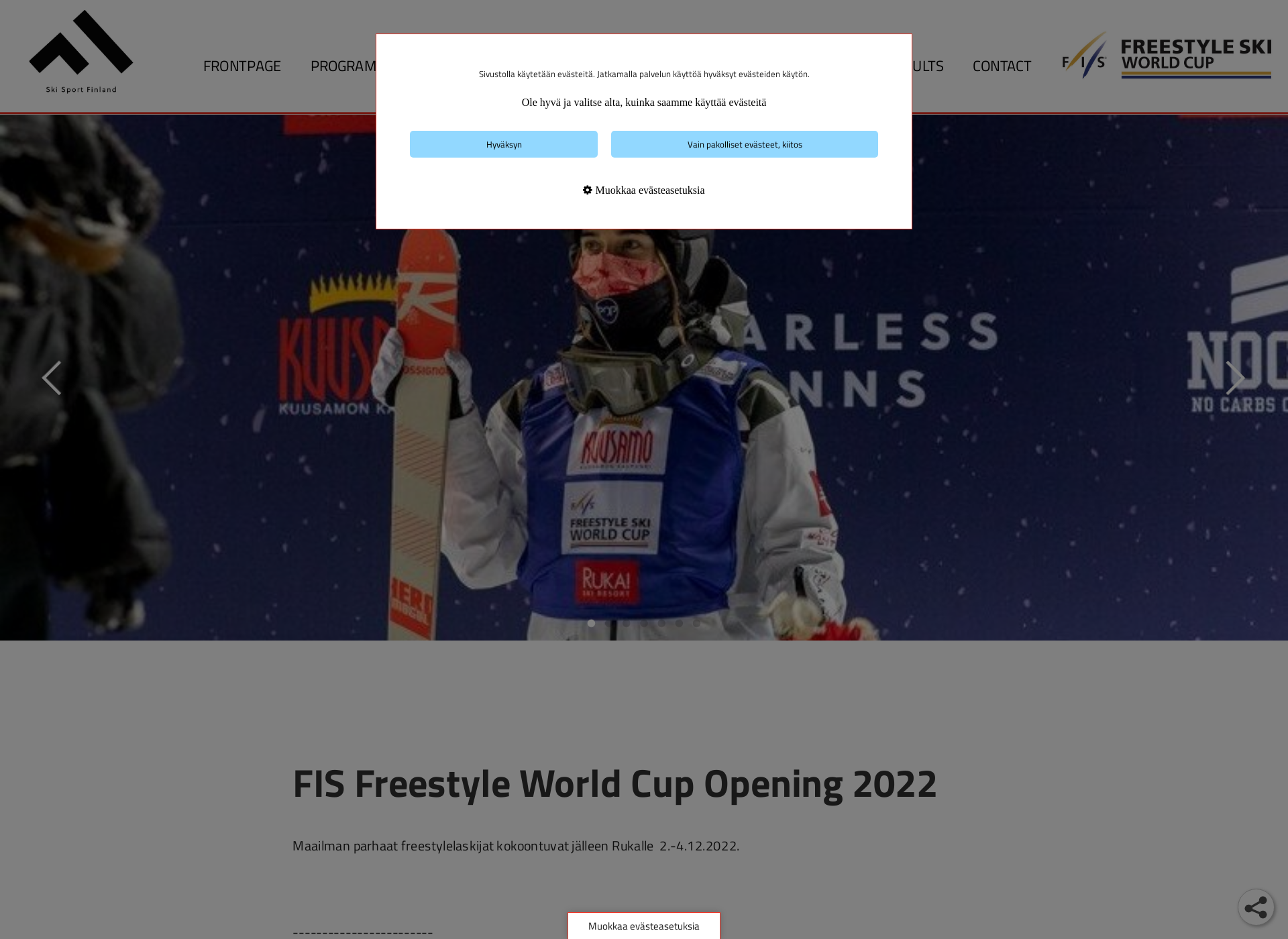Skärmdump för freestyleopening.fi