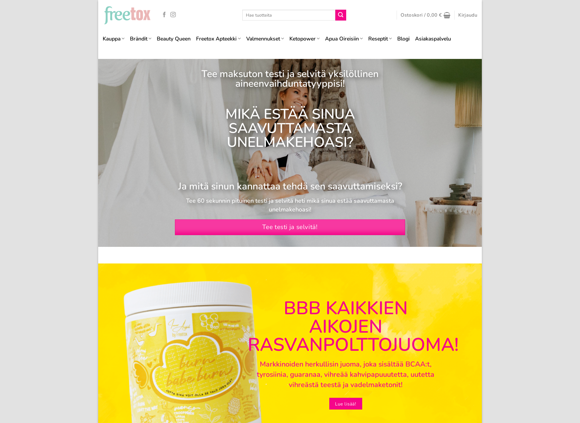 Screenshot for freetox.fi