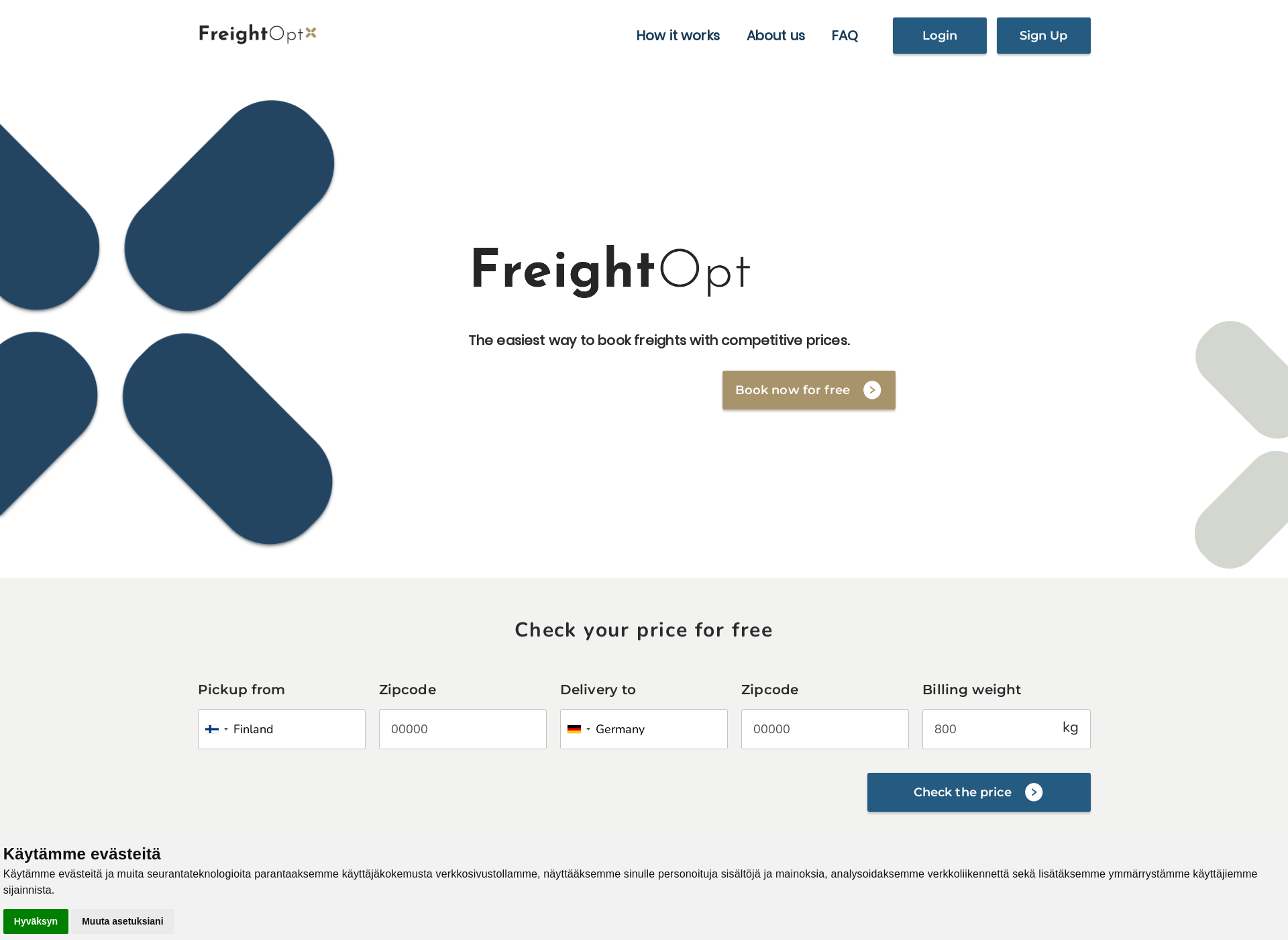 Screenshot for freightopt.com