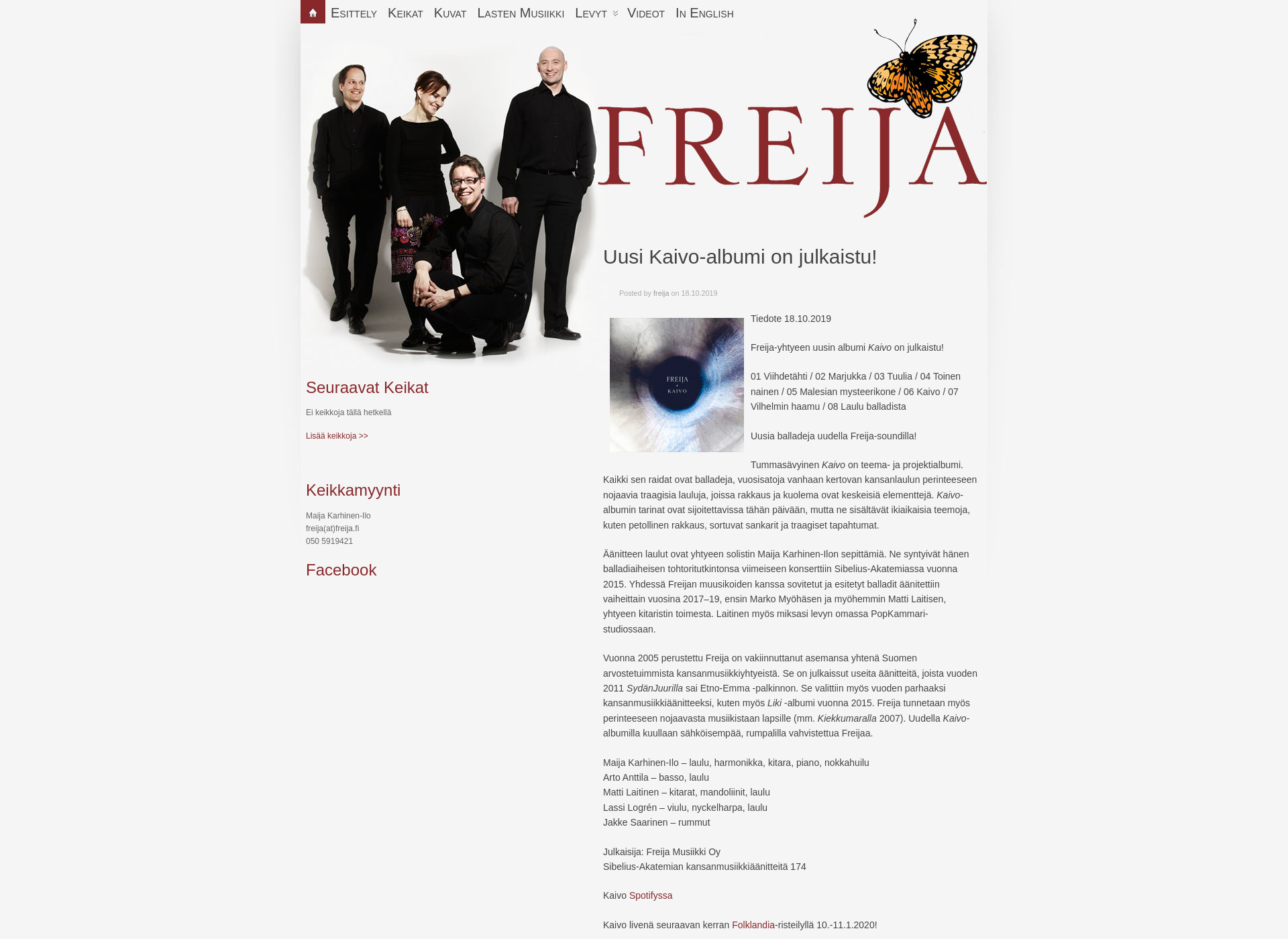 Screenshot for freija.fi