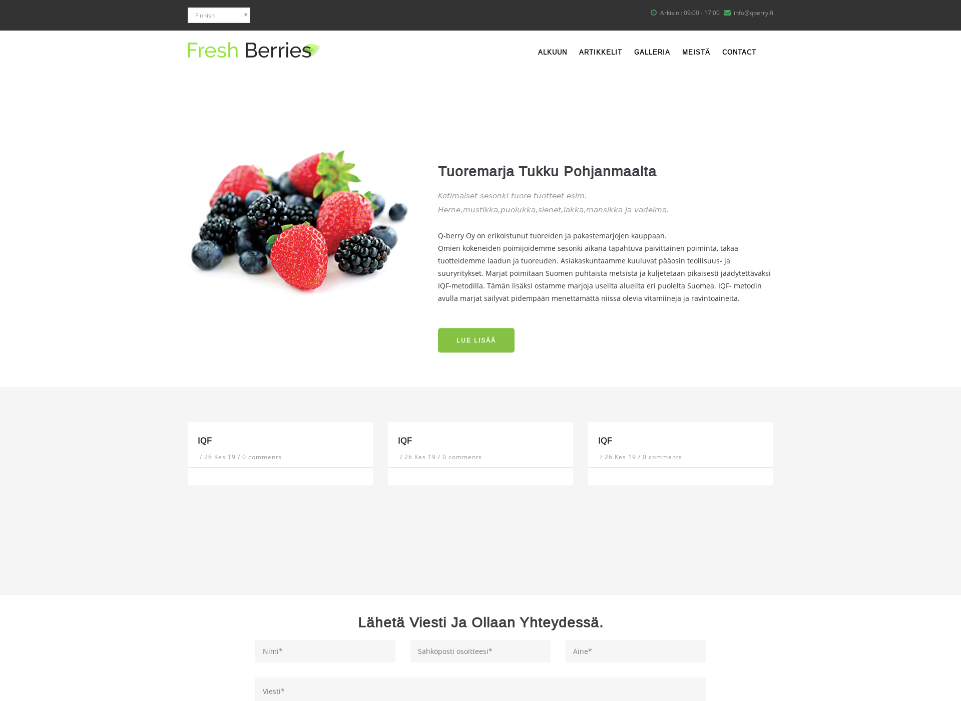 Screenshot for freshberries.fi