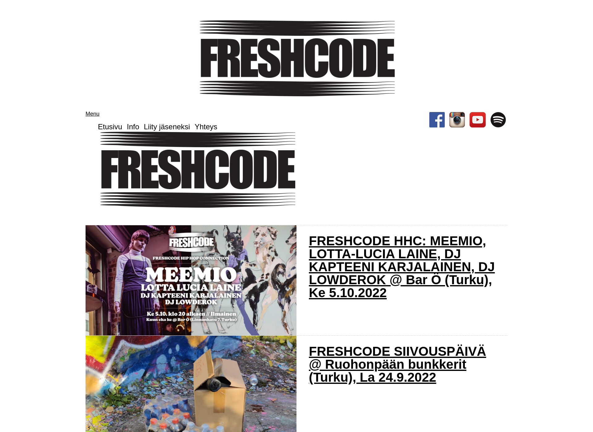 Skärmdump för freshcode.fi