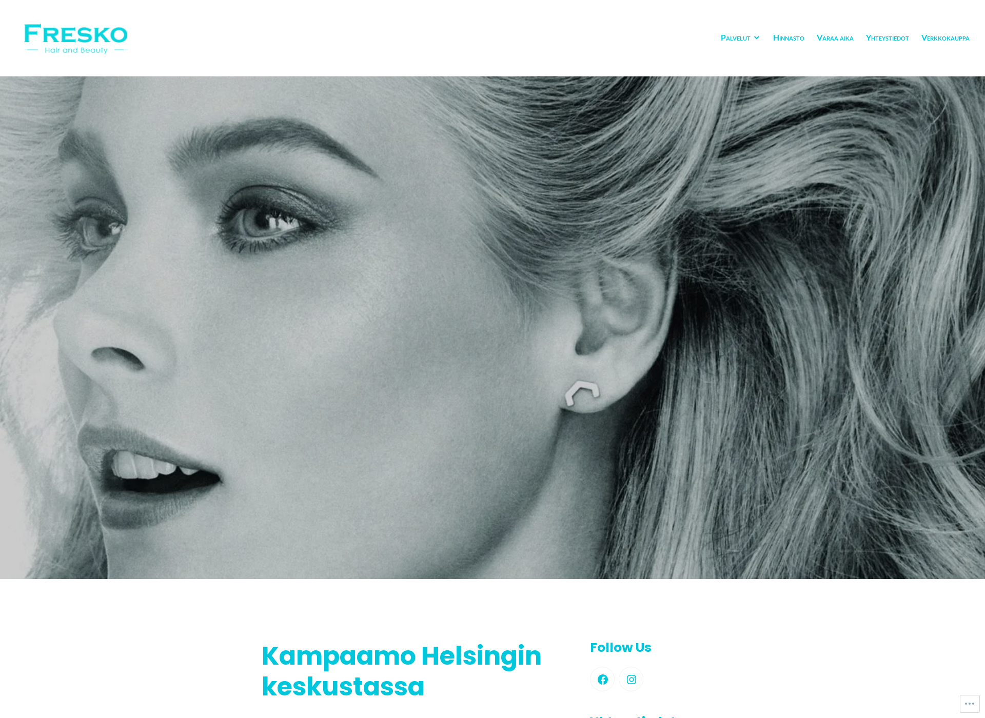 Skärmdump för freskohair.fi