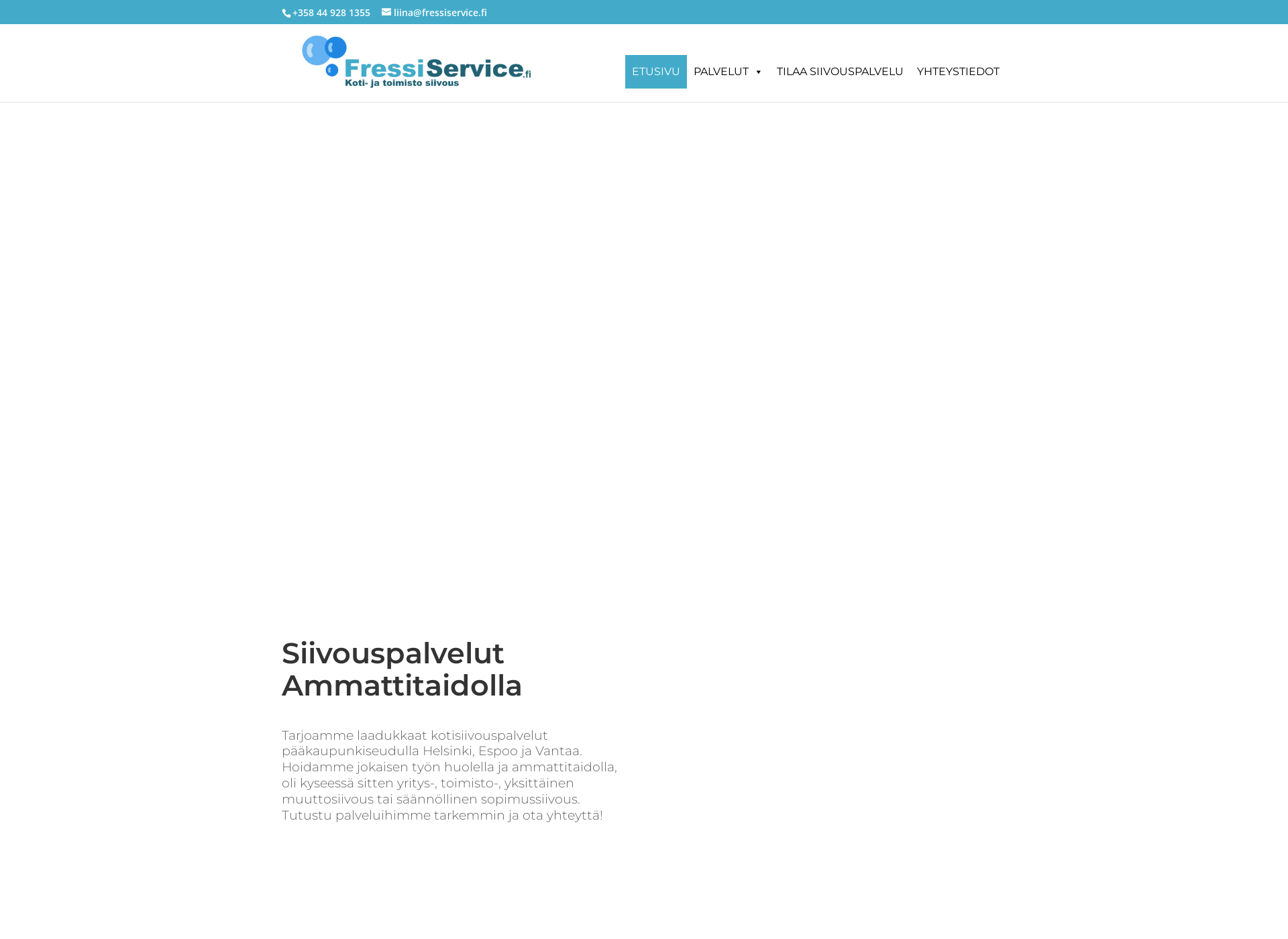 Skärmdump för fressiservice.fi