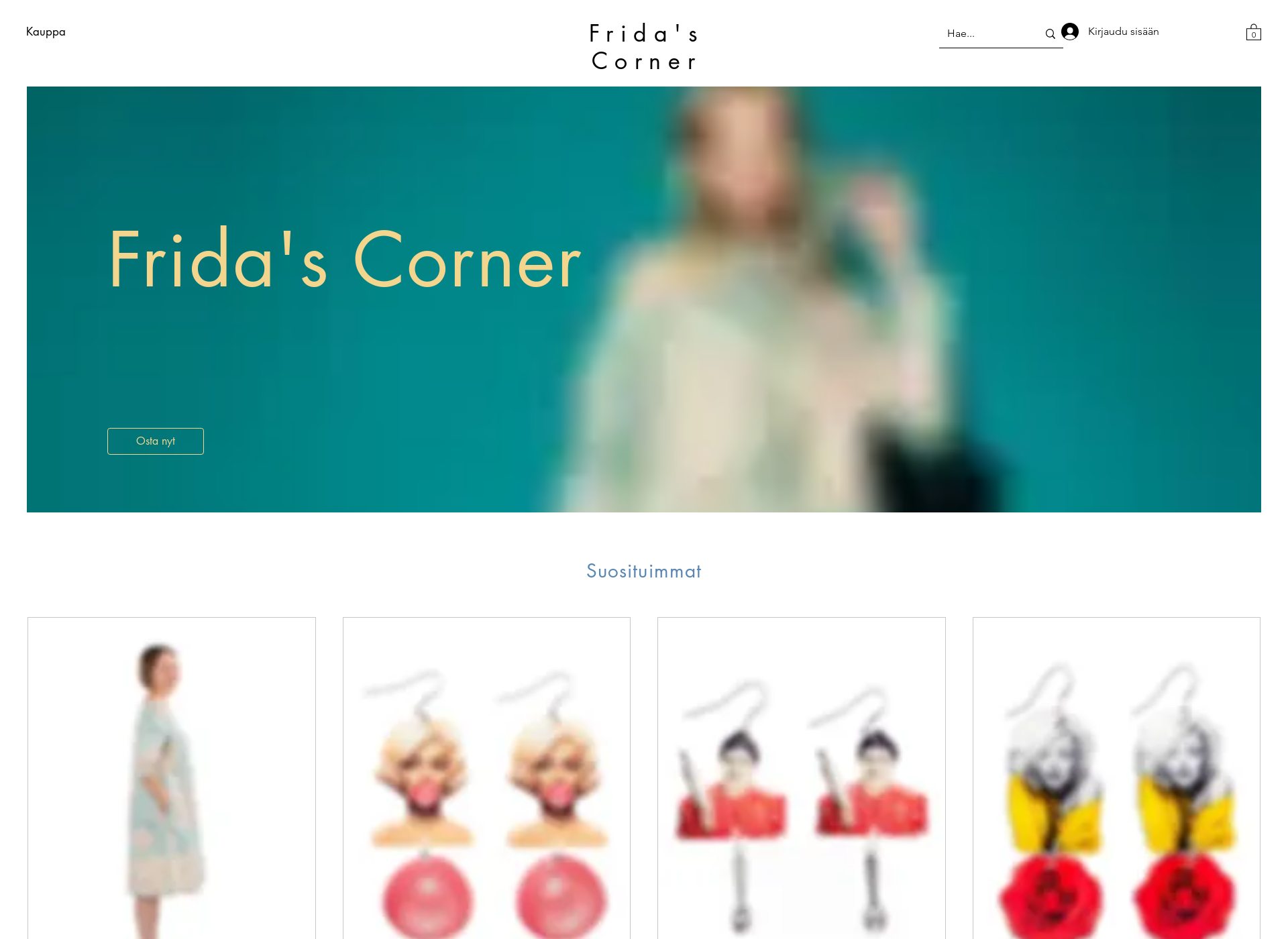 Screenshot for fridascorner.fi