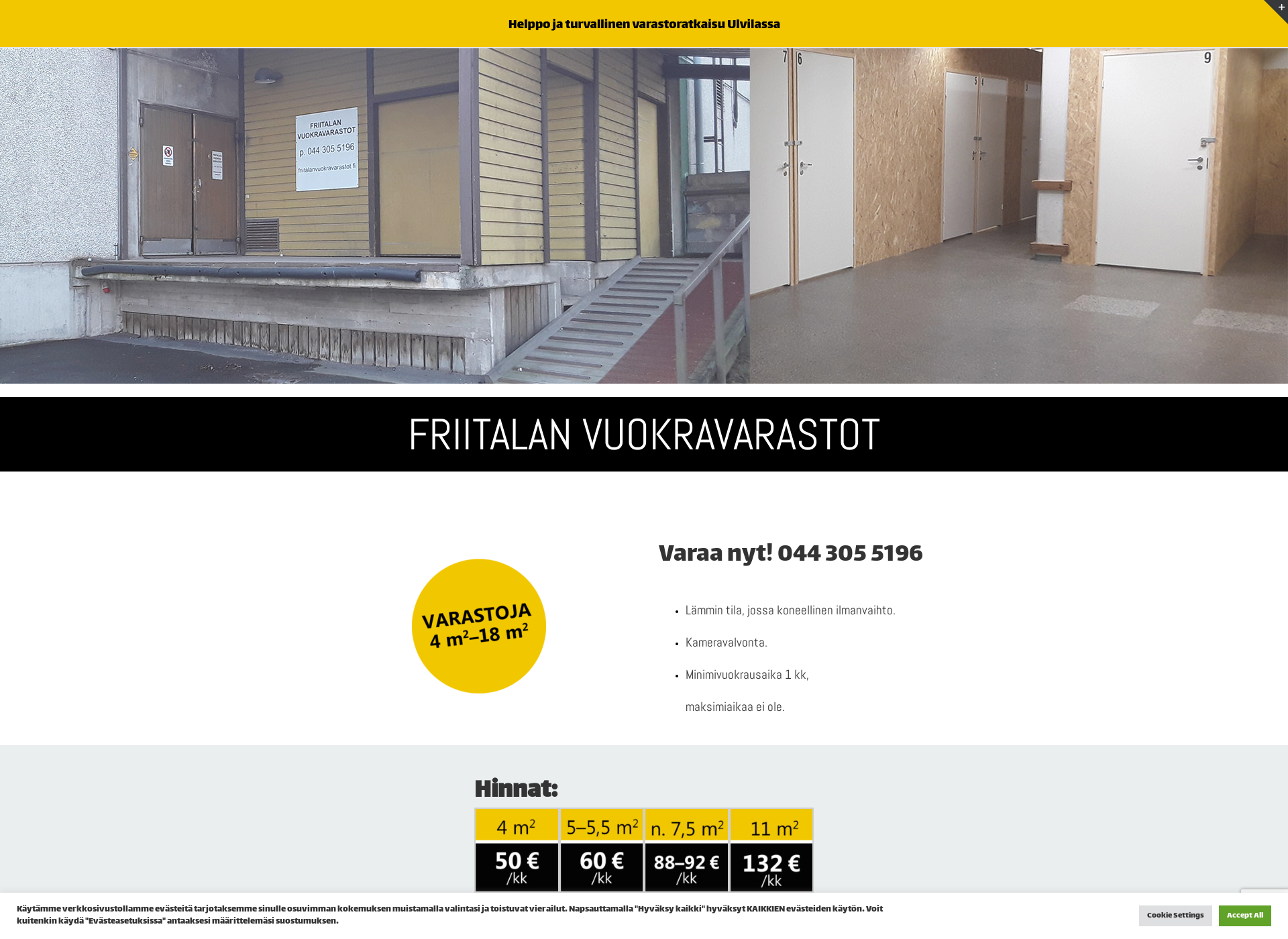 Screenshot for friitalanvuokravarastot.fi