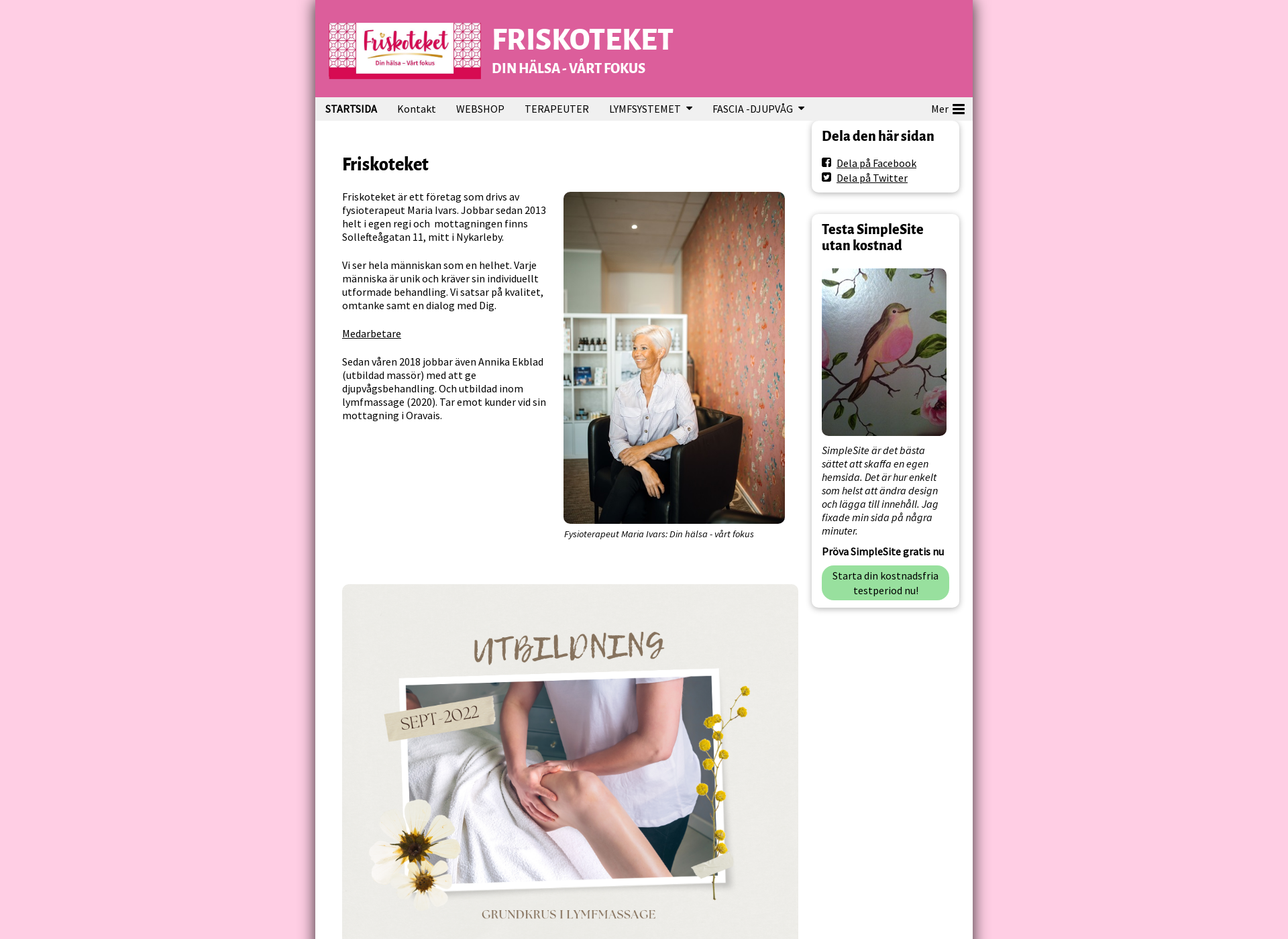 Screenshot for friskoteket.fi