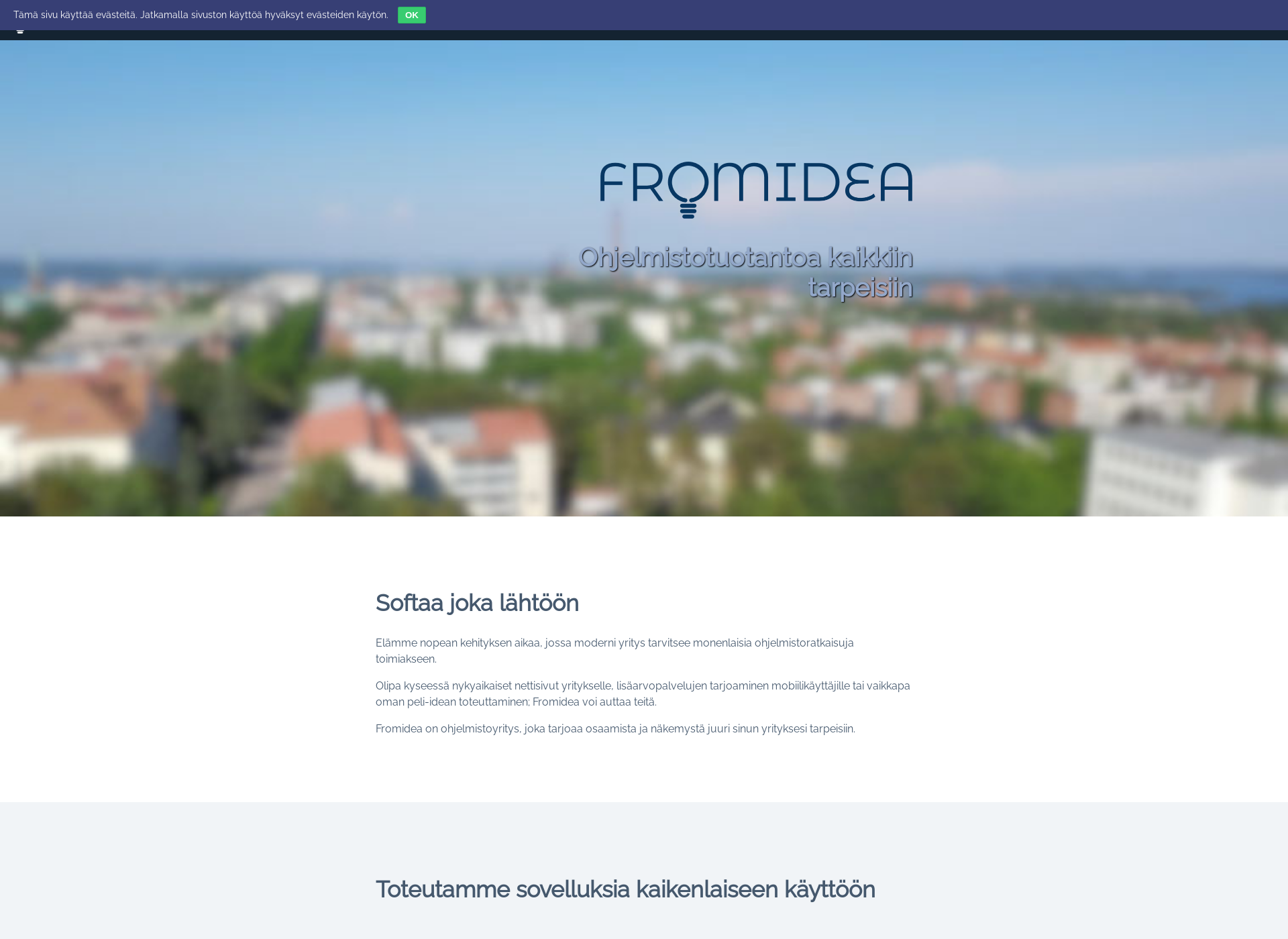 Skärmdump för fromidea.fi