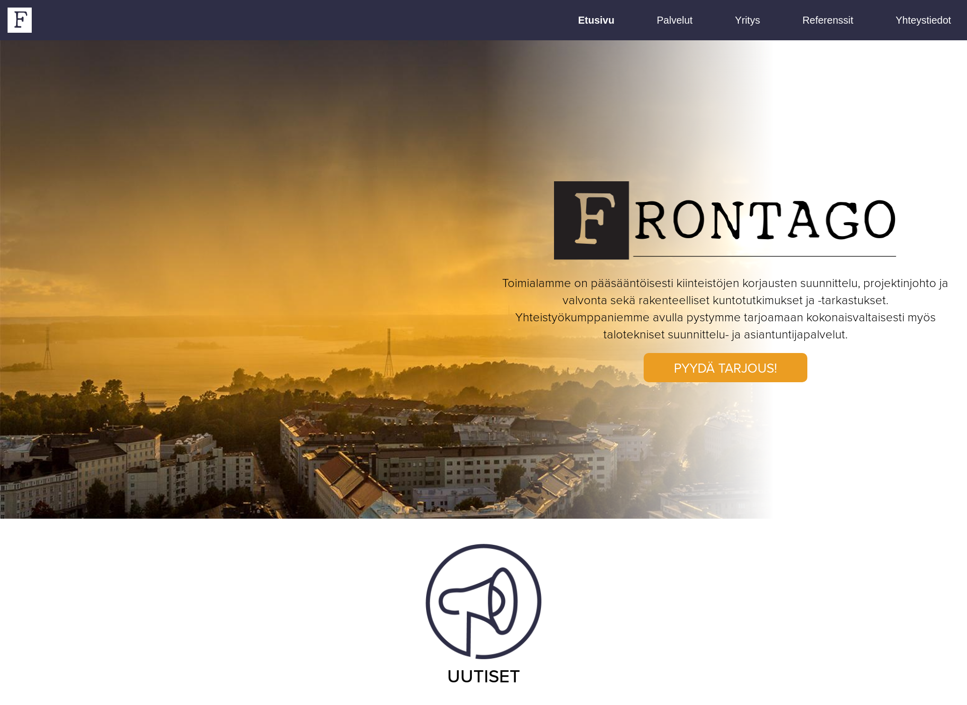 Screenshot for frontago.fi