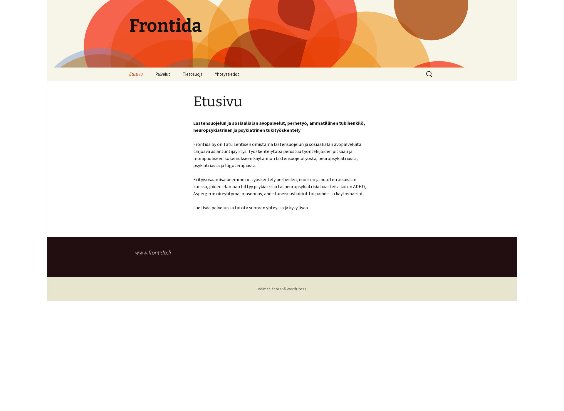 Screenshot for frontida.fi