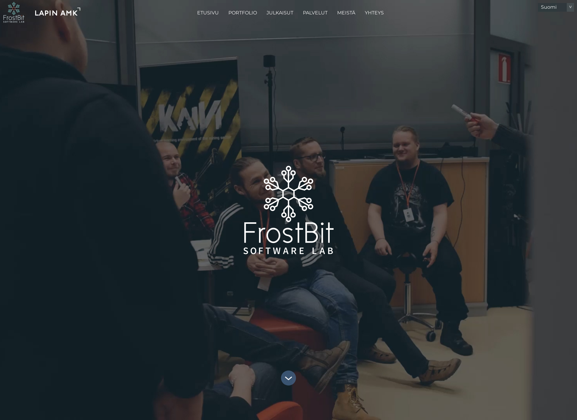 Skärmdump för frostbit.fi