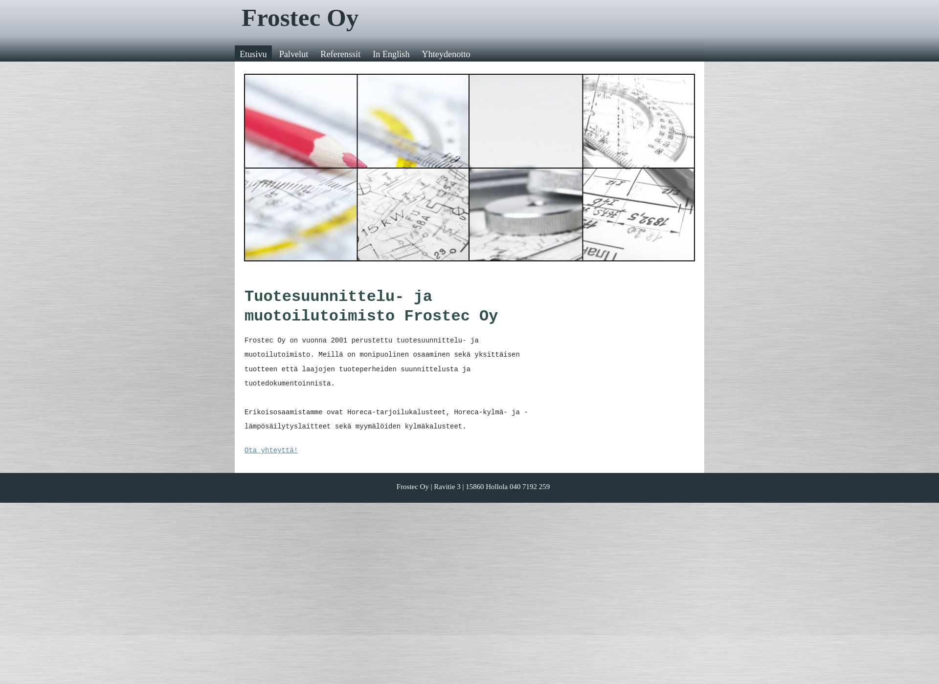 Screenshot for frostec.fi