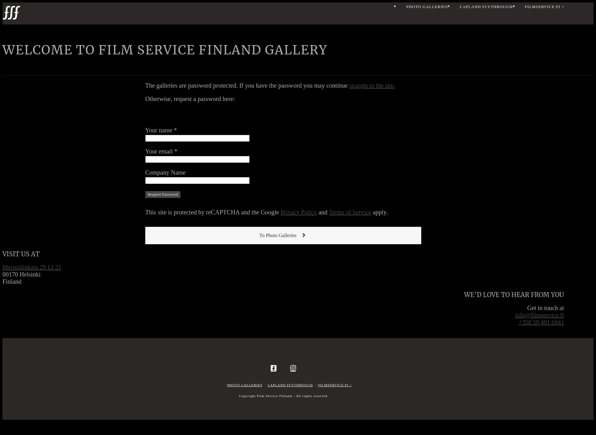 Screenshot for fsfgallery.fi