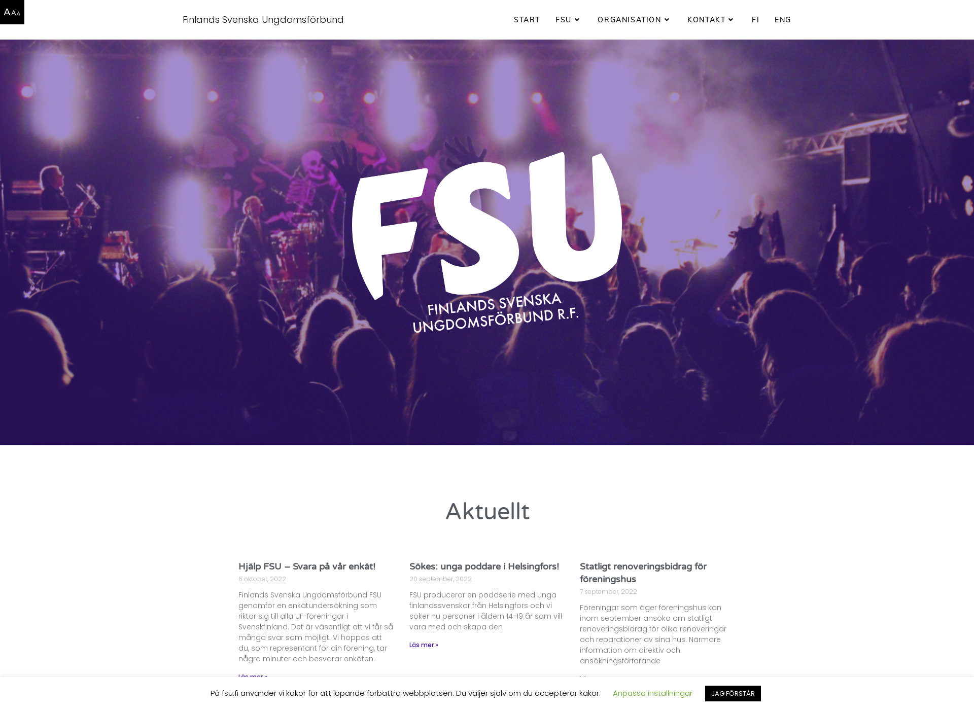 Skärmdump för fsu.fi