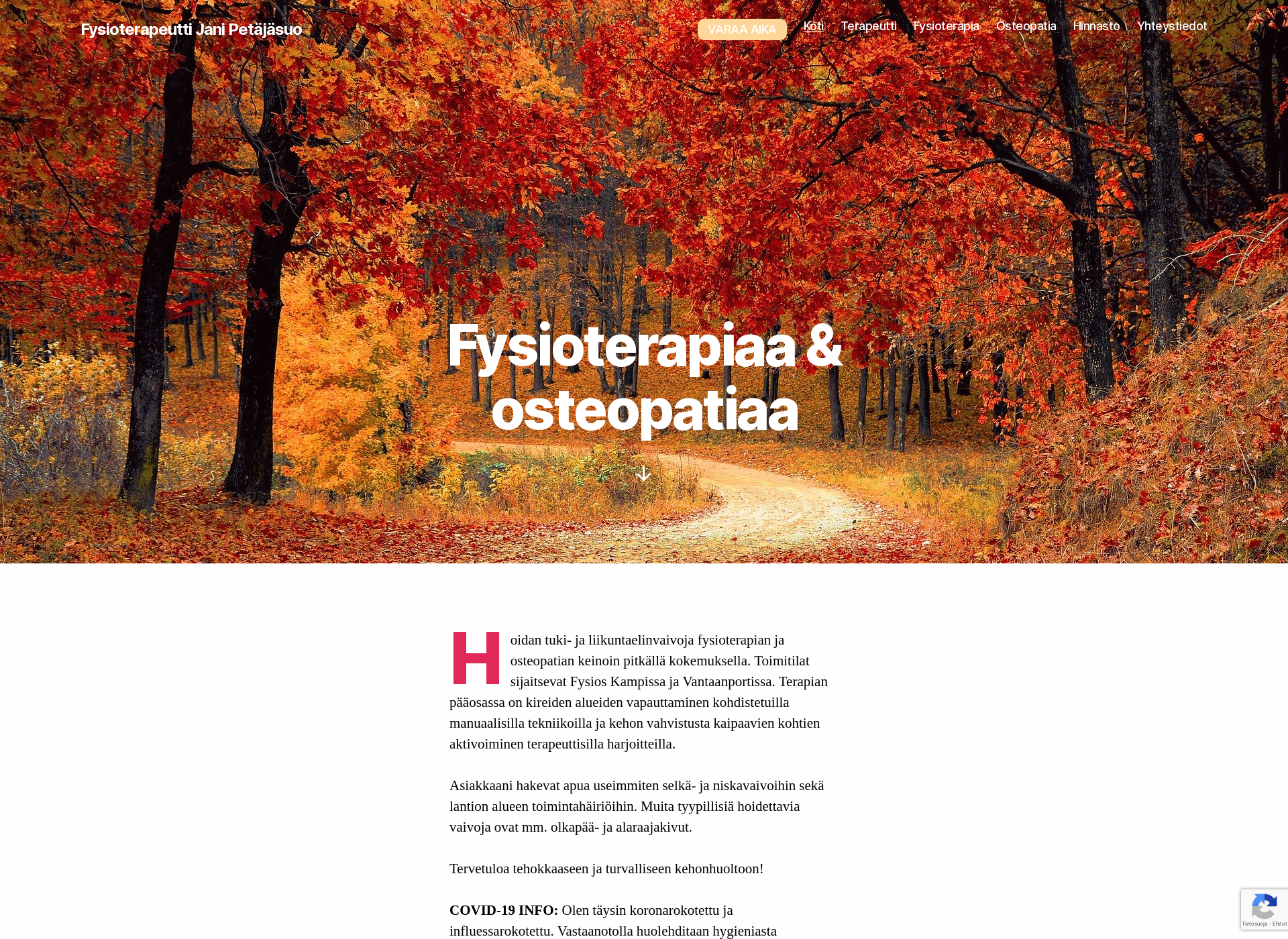 Skärmdump för ftjanipetajasuo.fi