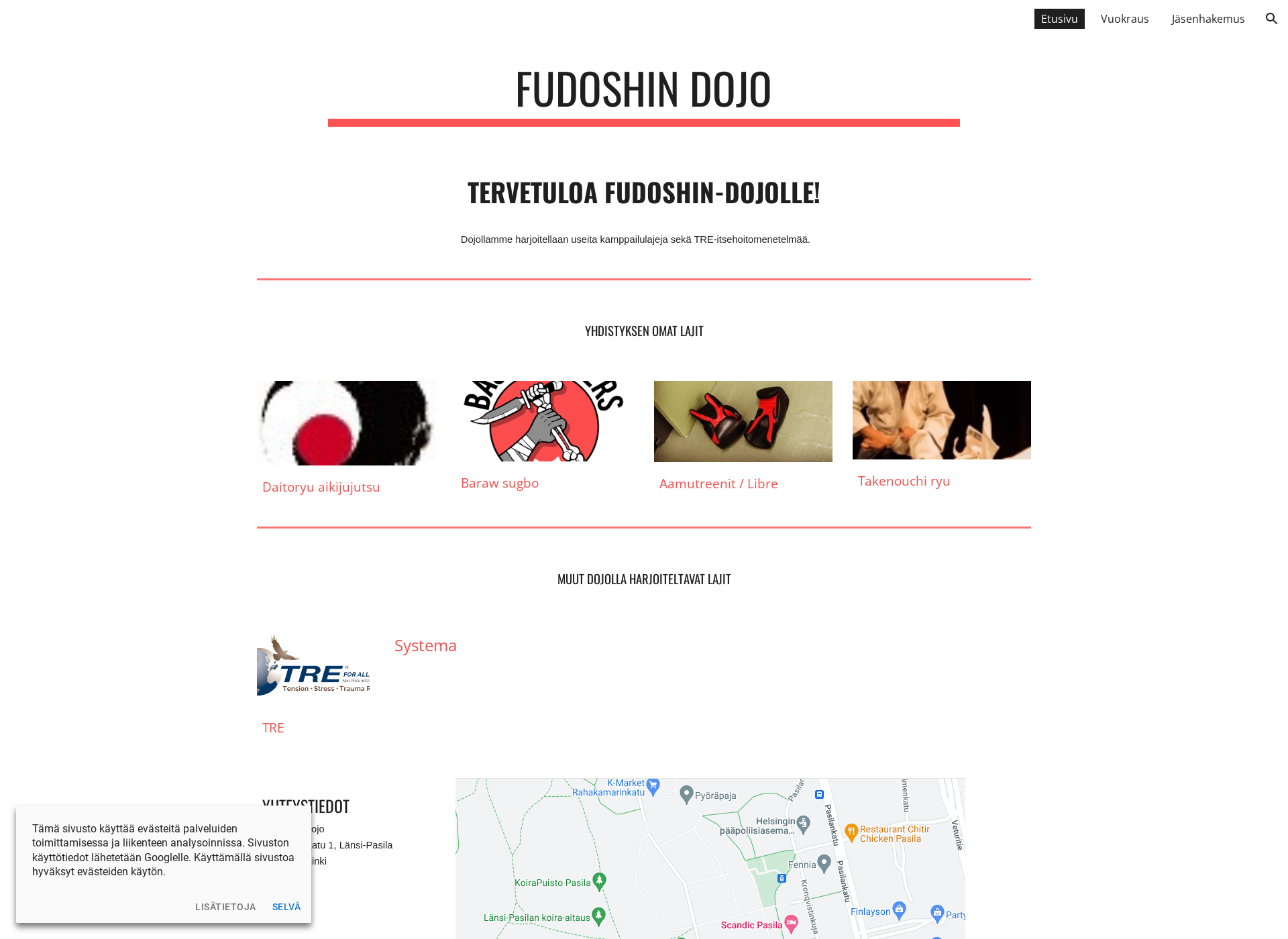 Screenshot for fudoshindojo.fi
