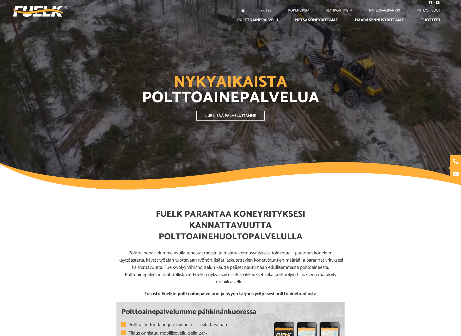 Screenshot for fuelk.fi