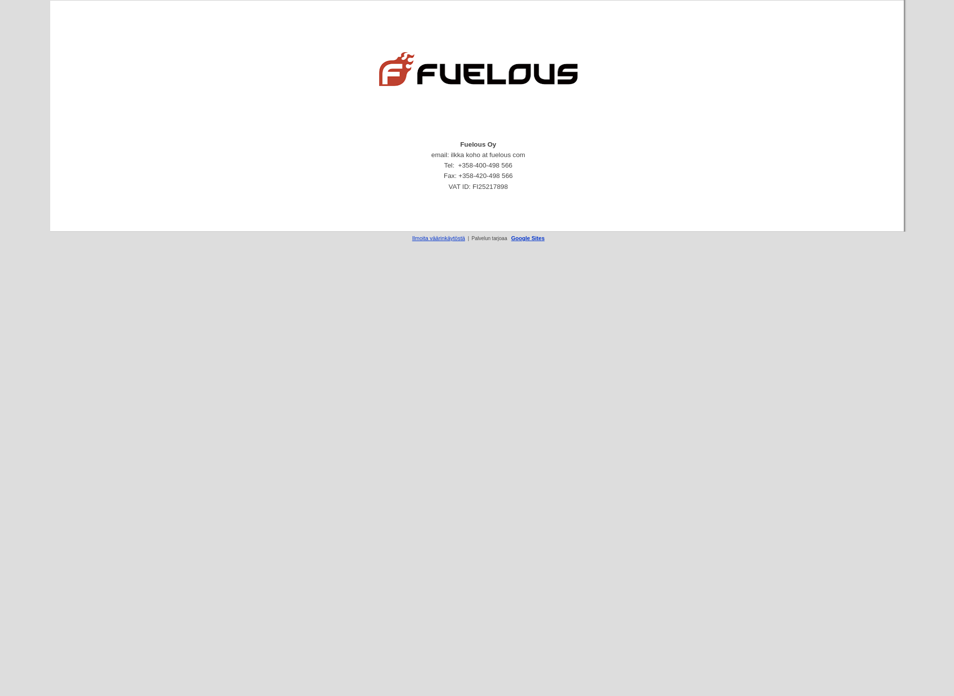 Skärmdump för fuelous.com