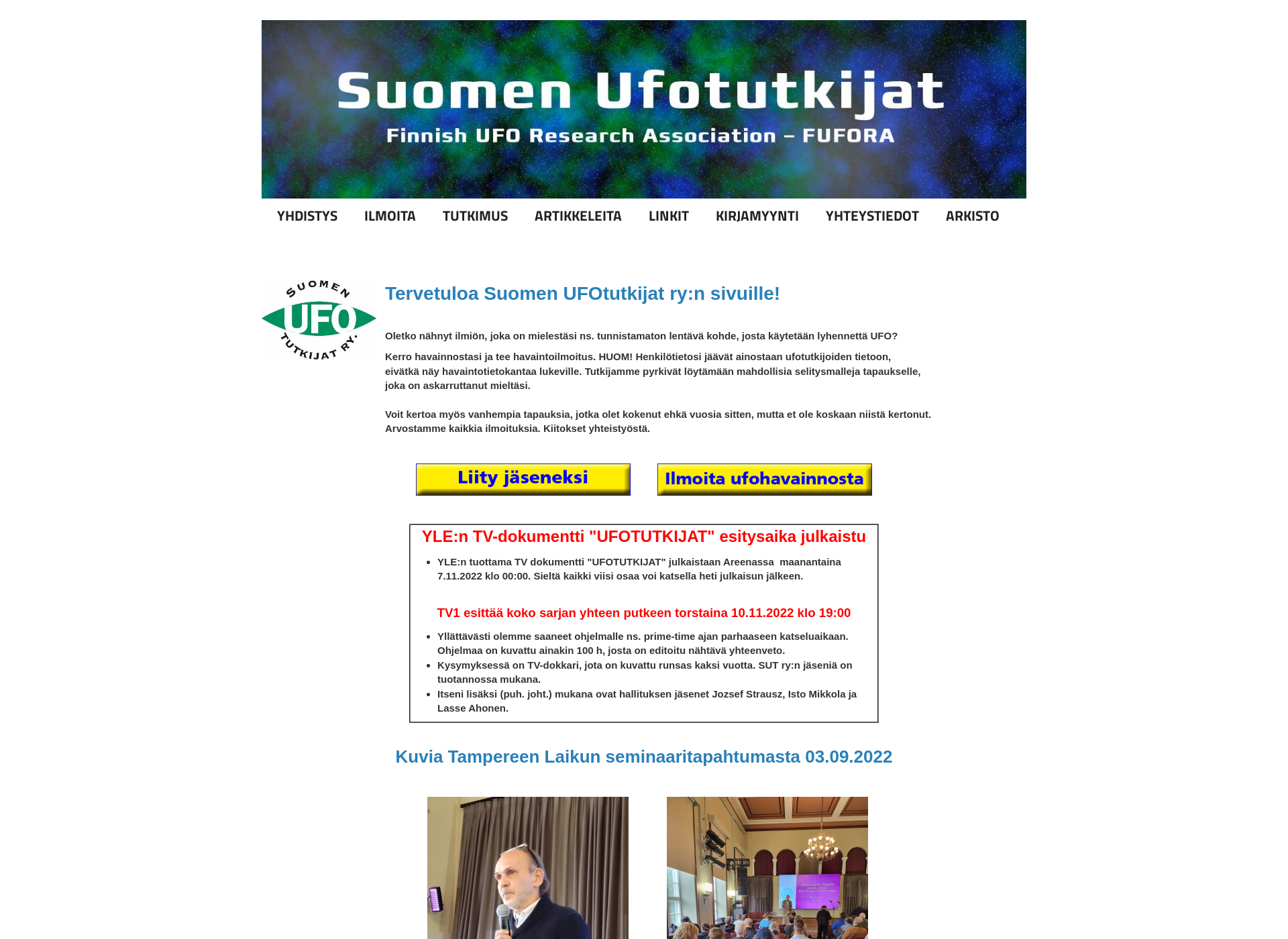 Screenshot for fufora.fi