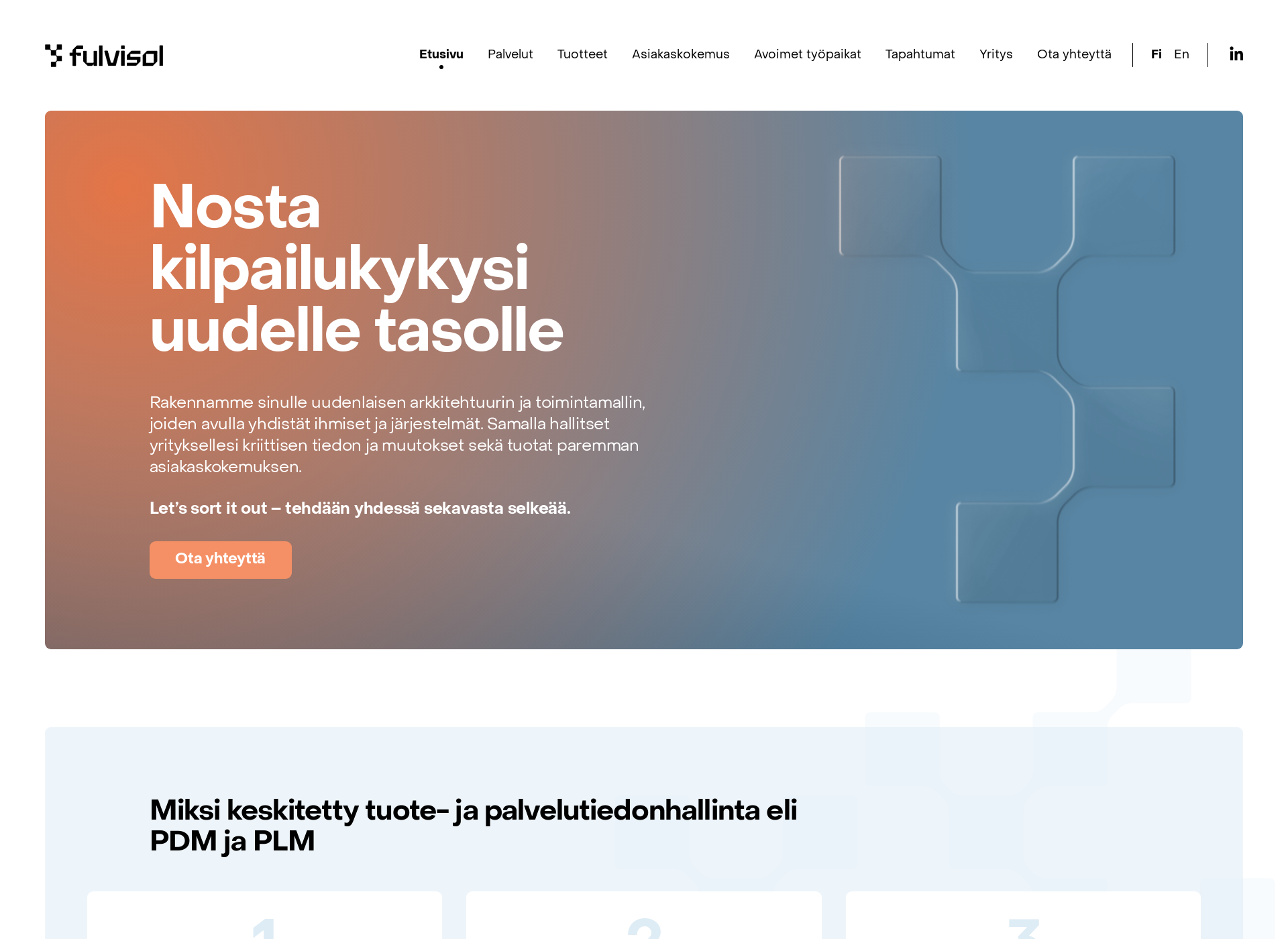 Skärmdump för fulvisol.fi