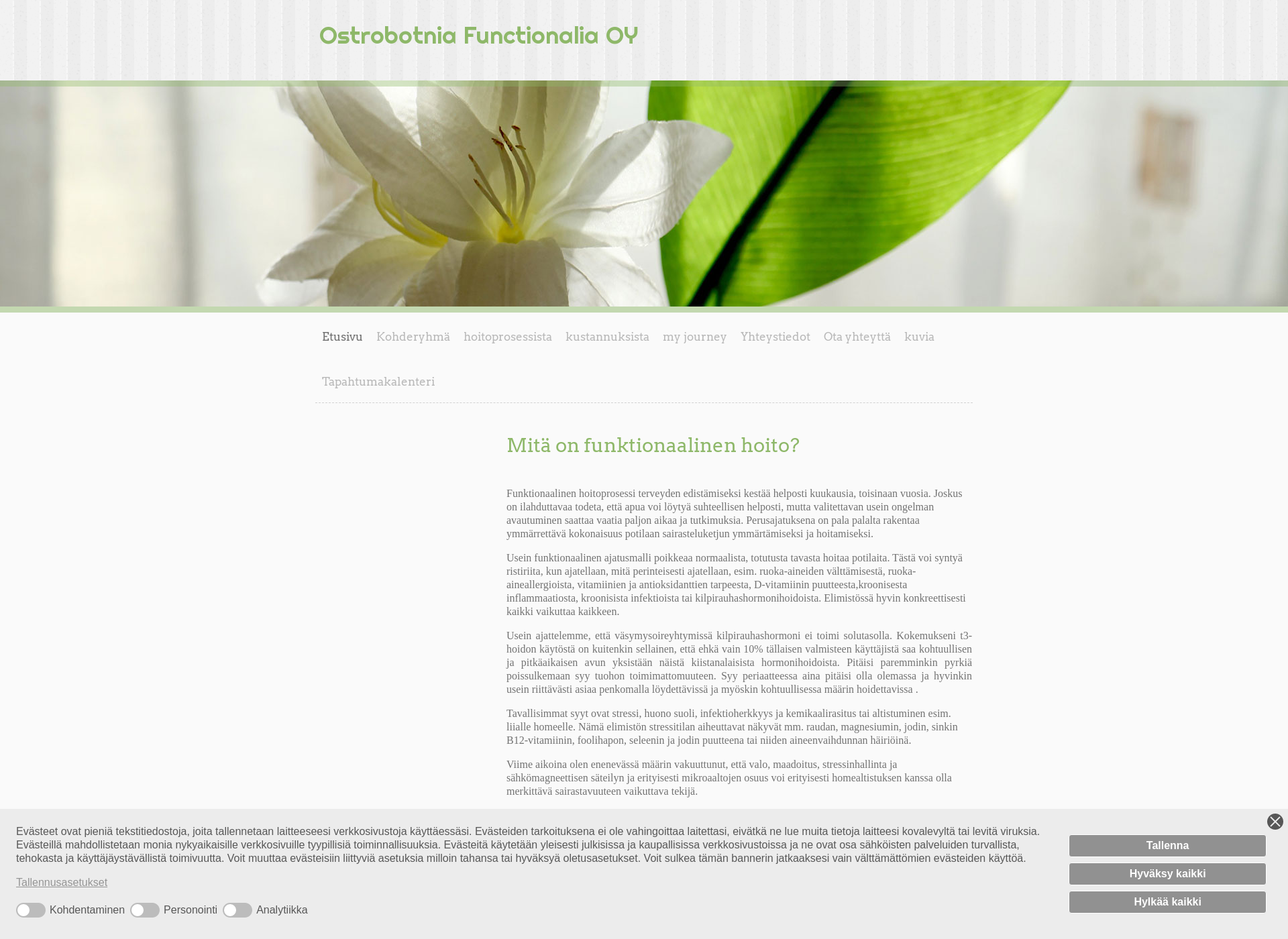 Skärmdump för functionalia.fi