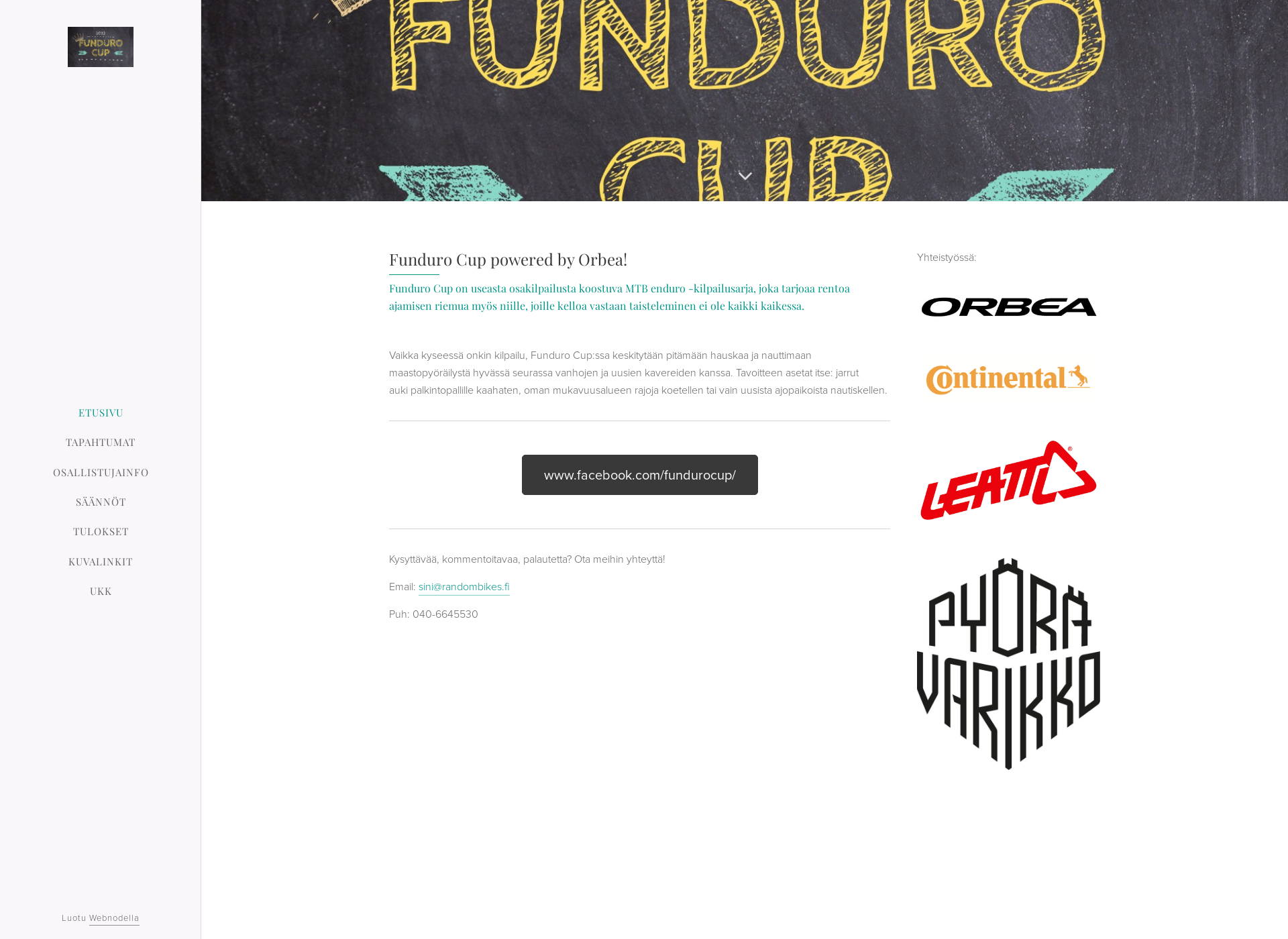 Screenshot for fundurocup.fi