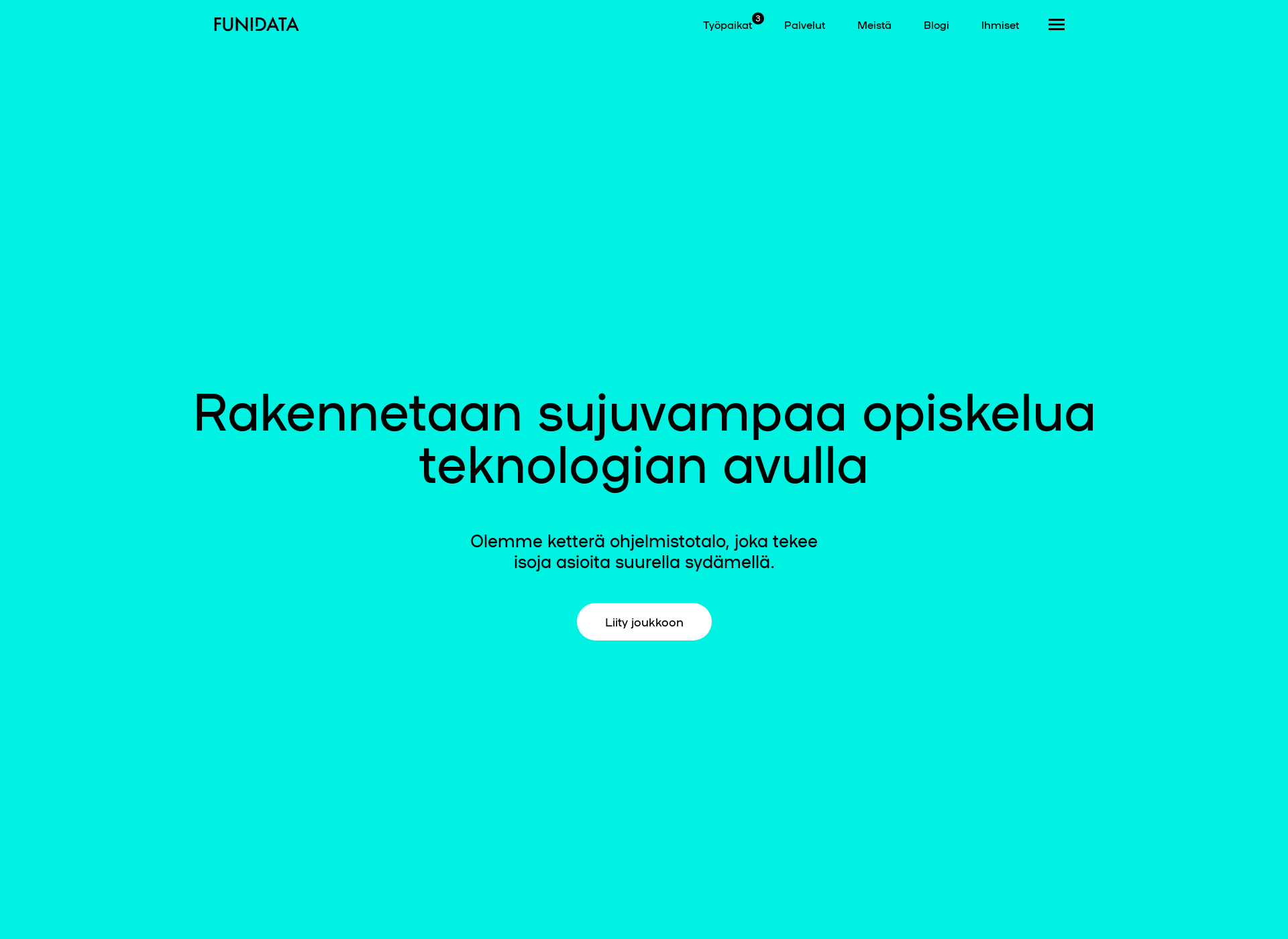 Skärmdump för funidata.fi