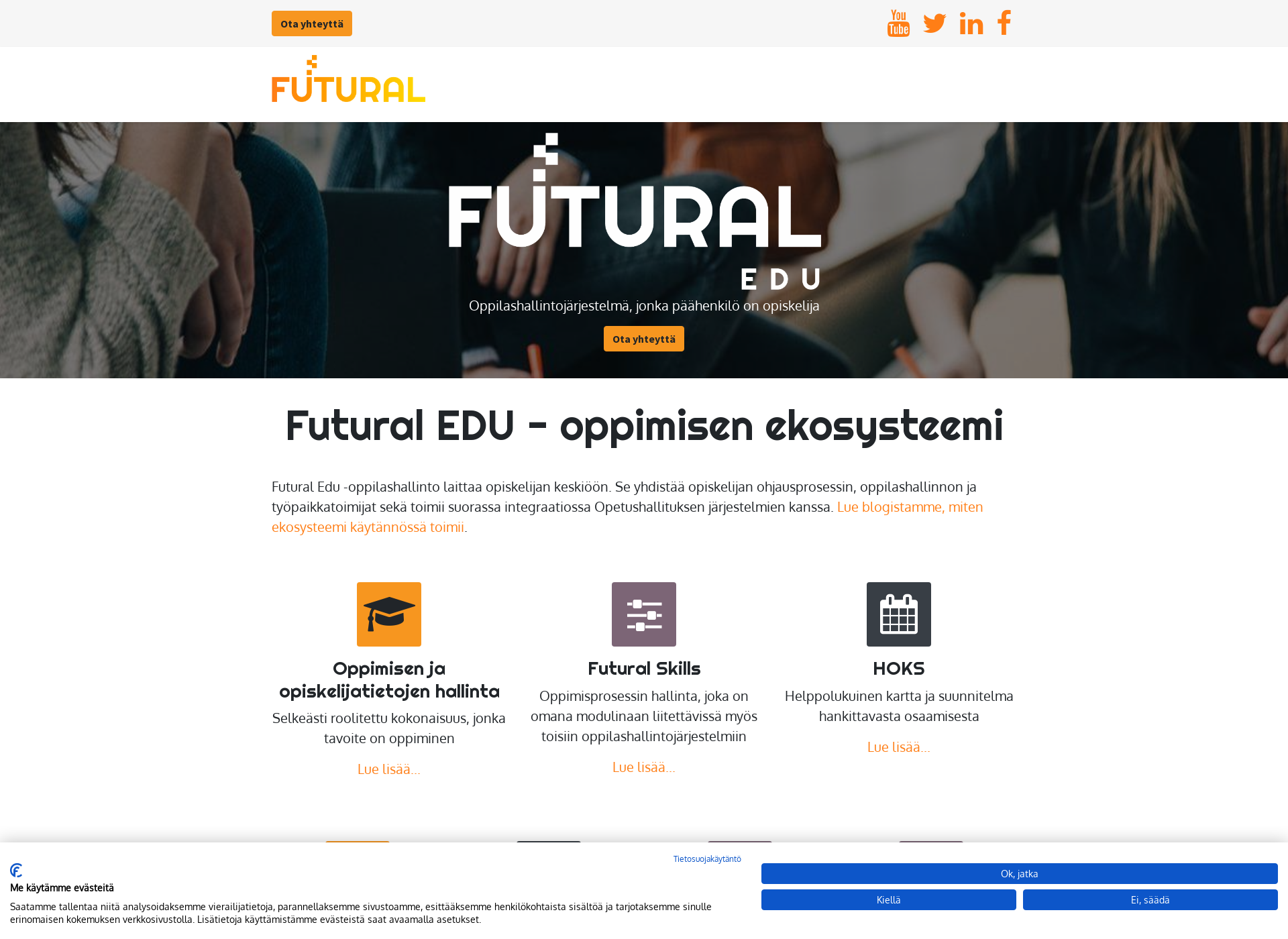 Skärmdump för futurality.fi
