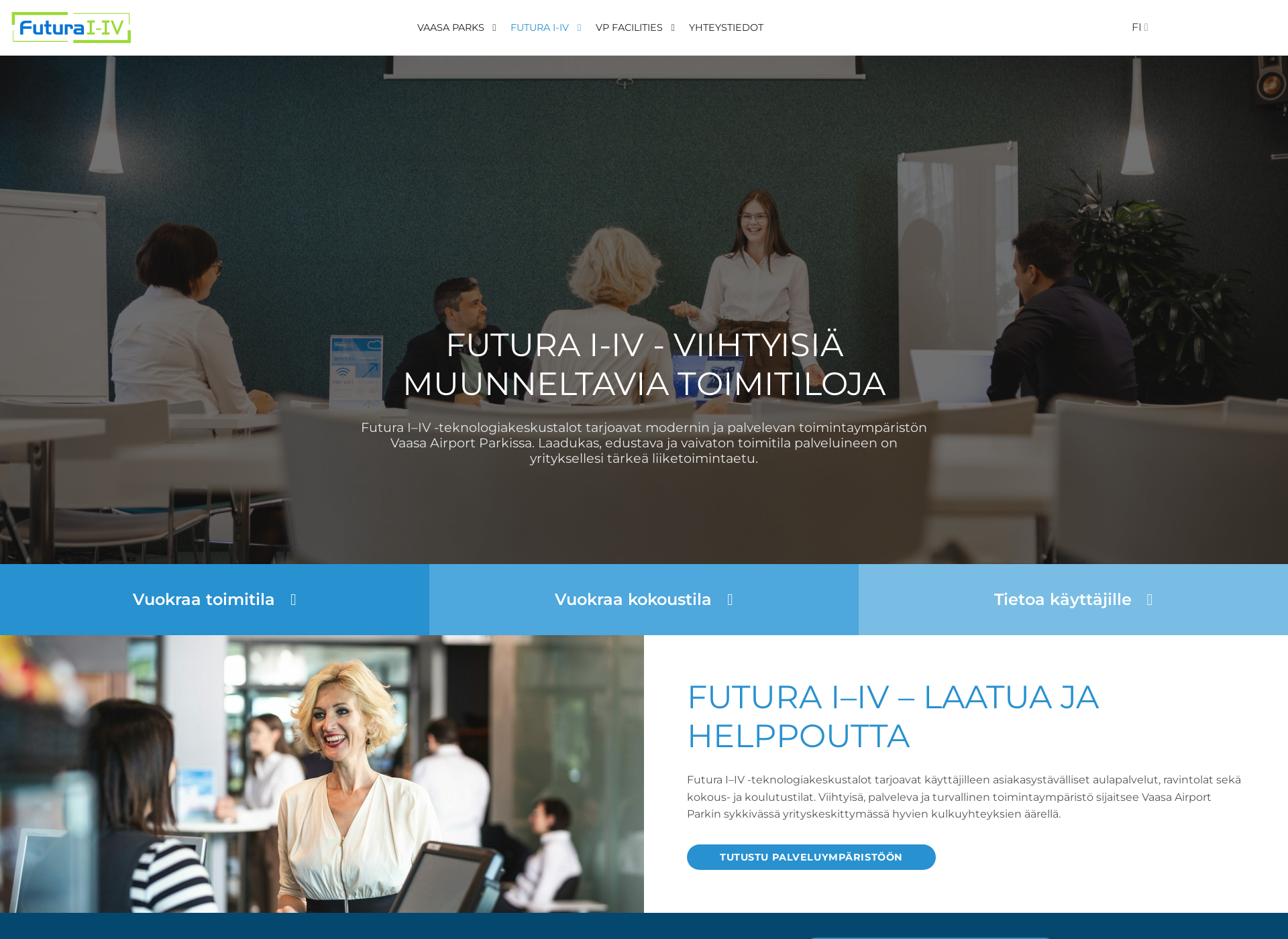 Skärmdump för futuravaasa.fi