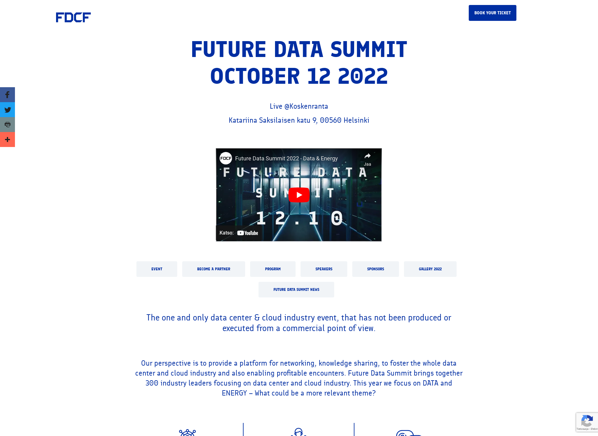 Screenshot for futuredatasummit.fi