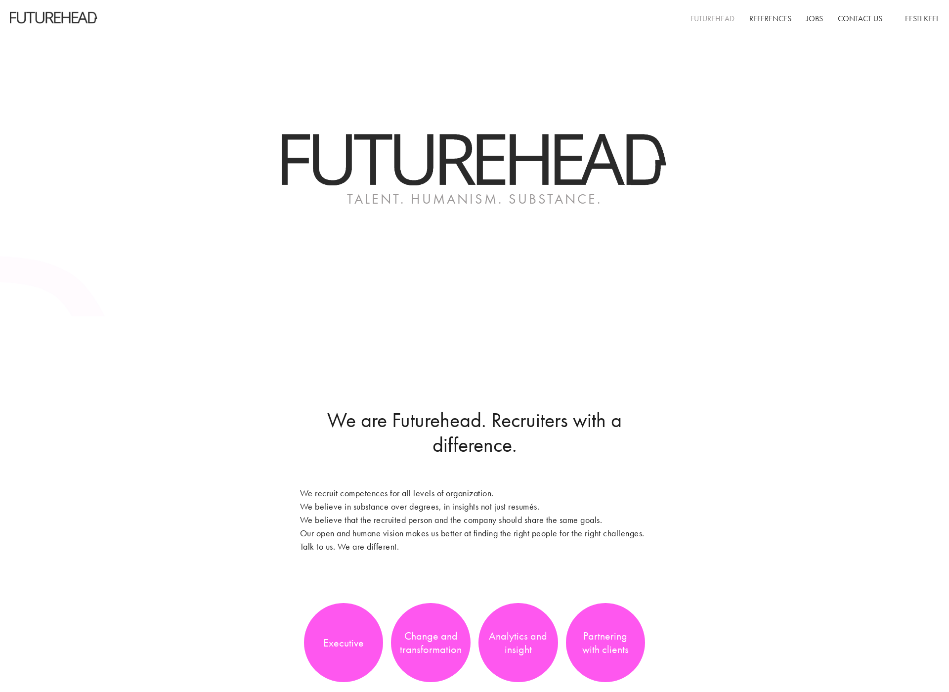 Screenshot for futurehead.fi