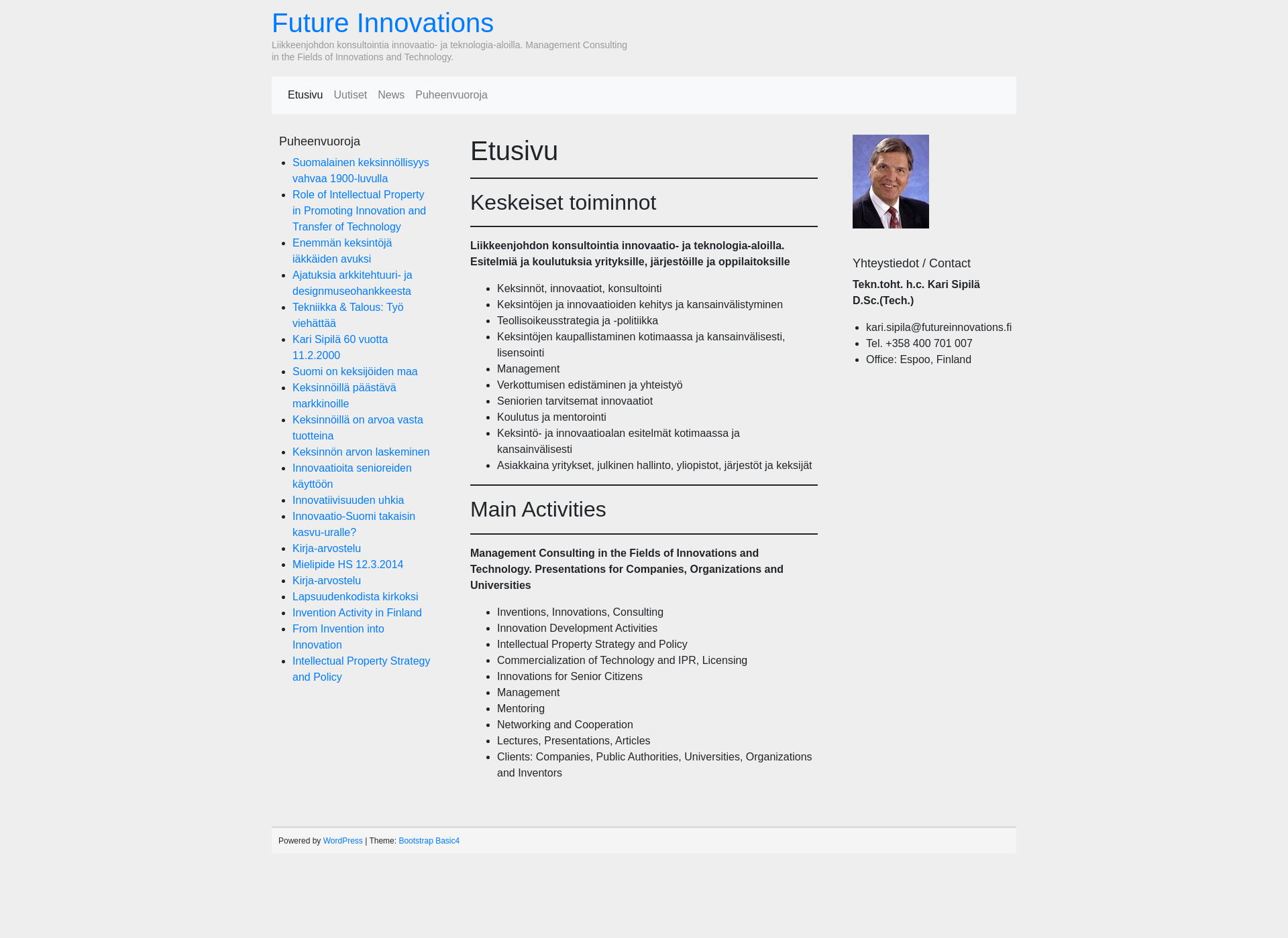Skärmdump för futureinnovations.fi