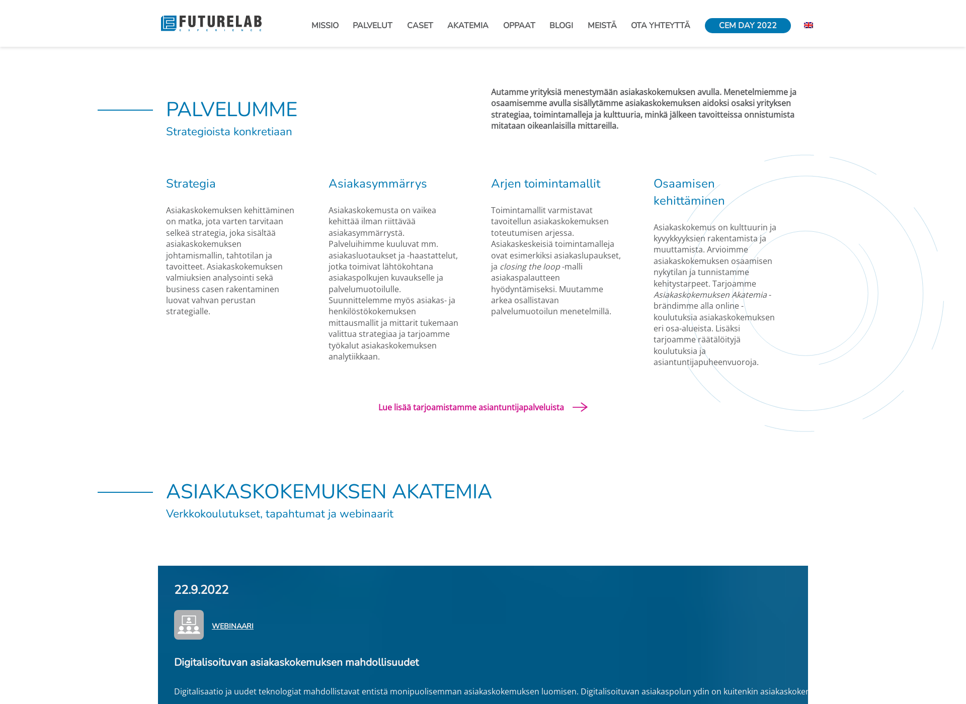 Screenshot for futurelaboratory.fi
