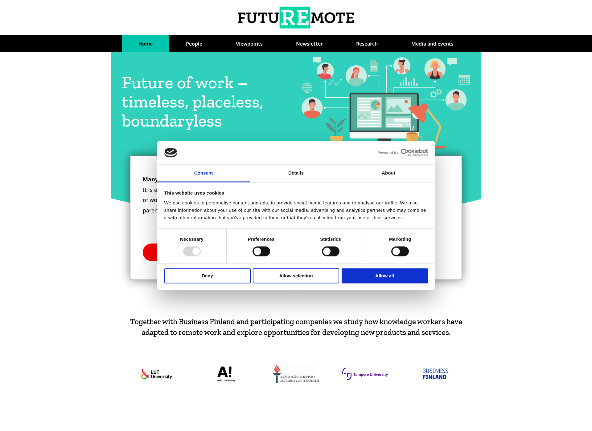 Skärmdump för futuremote.fi