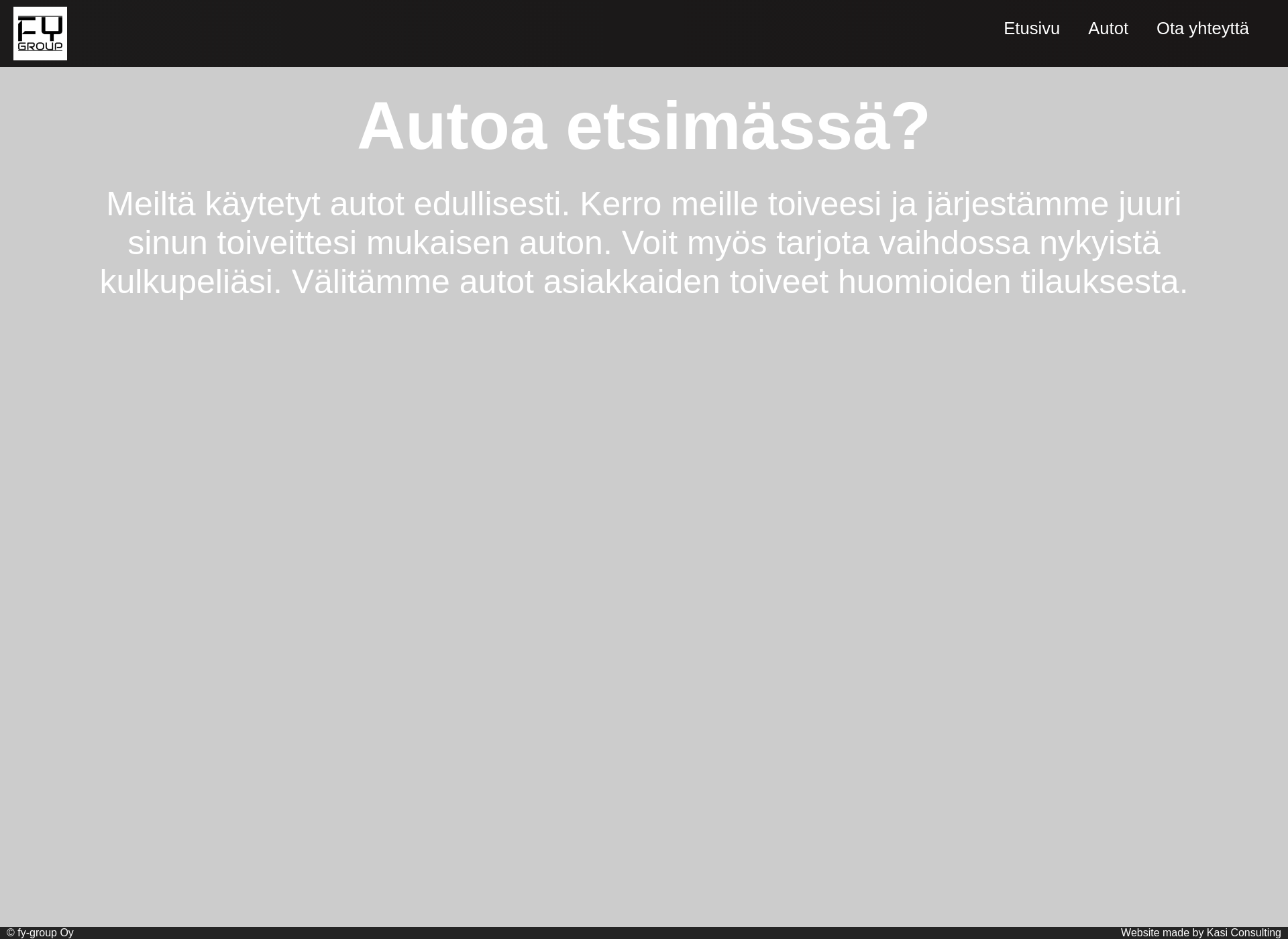 Skärmdump för fygroup.fi