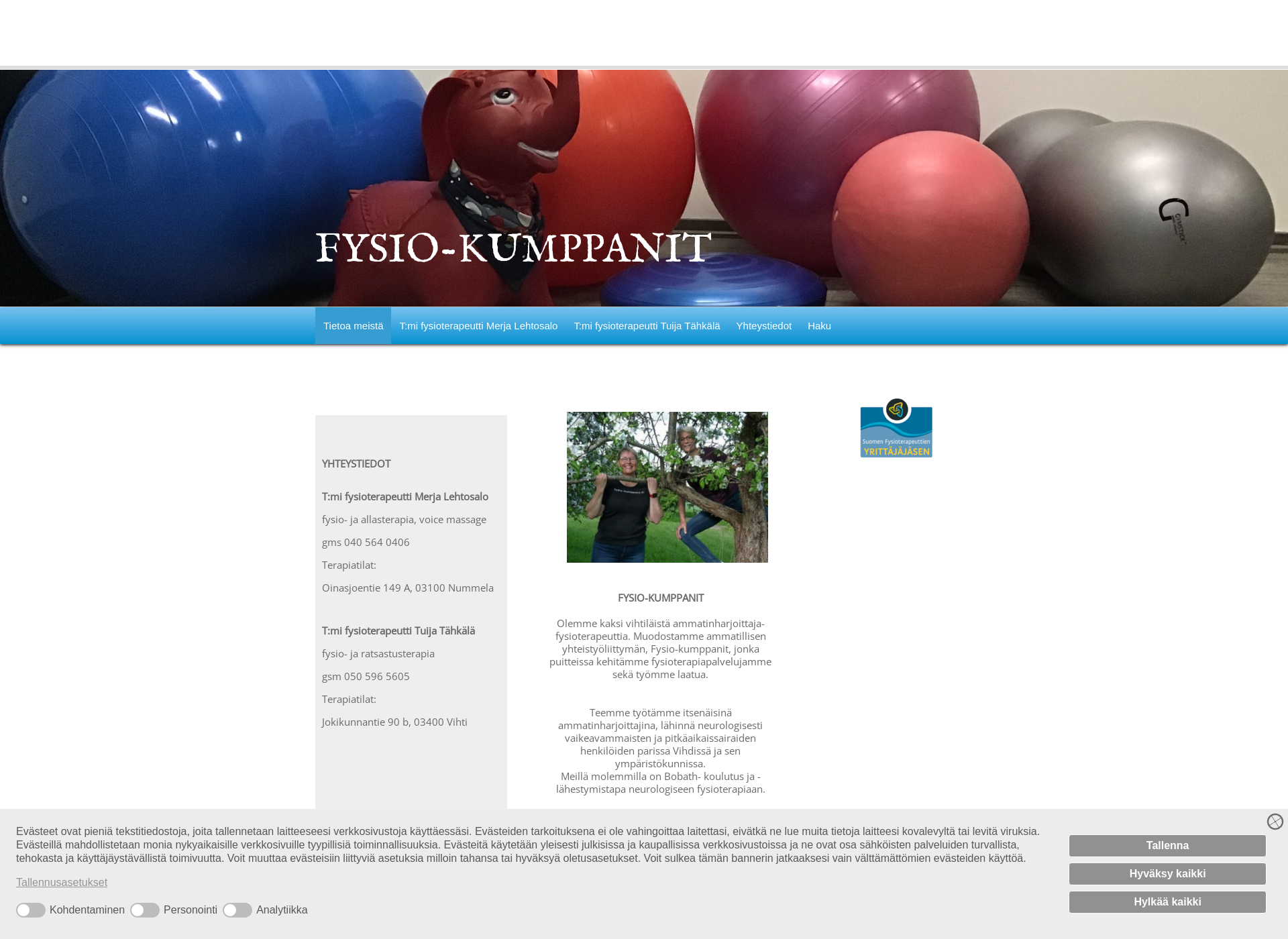 Screenshot for fysio-kumppanit.fi