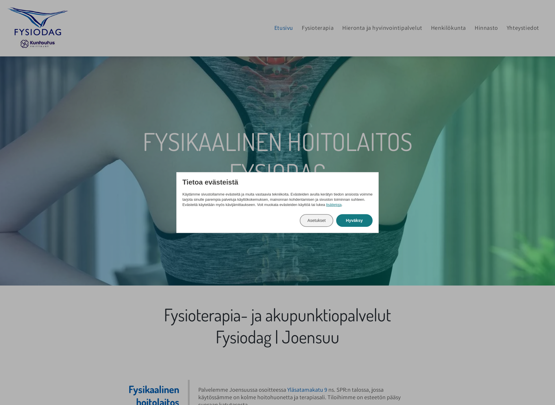 Screenshot for fysiodag.fi