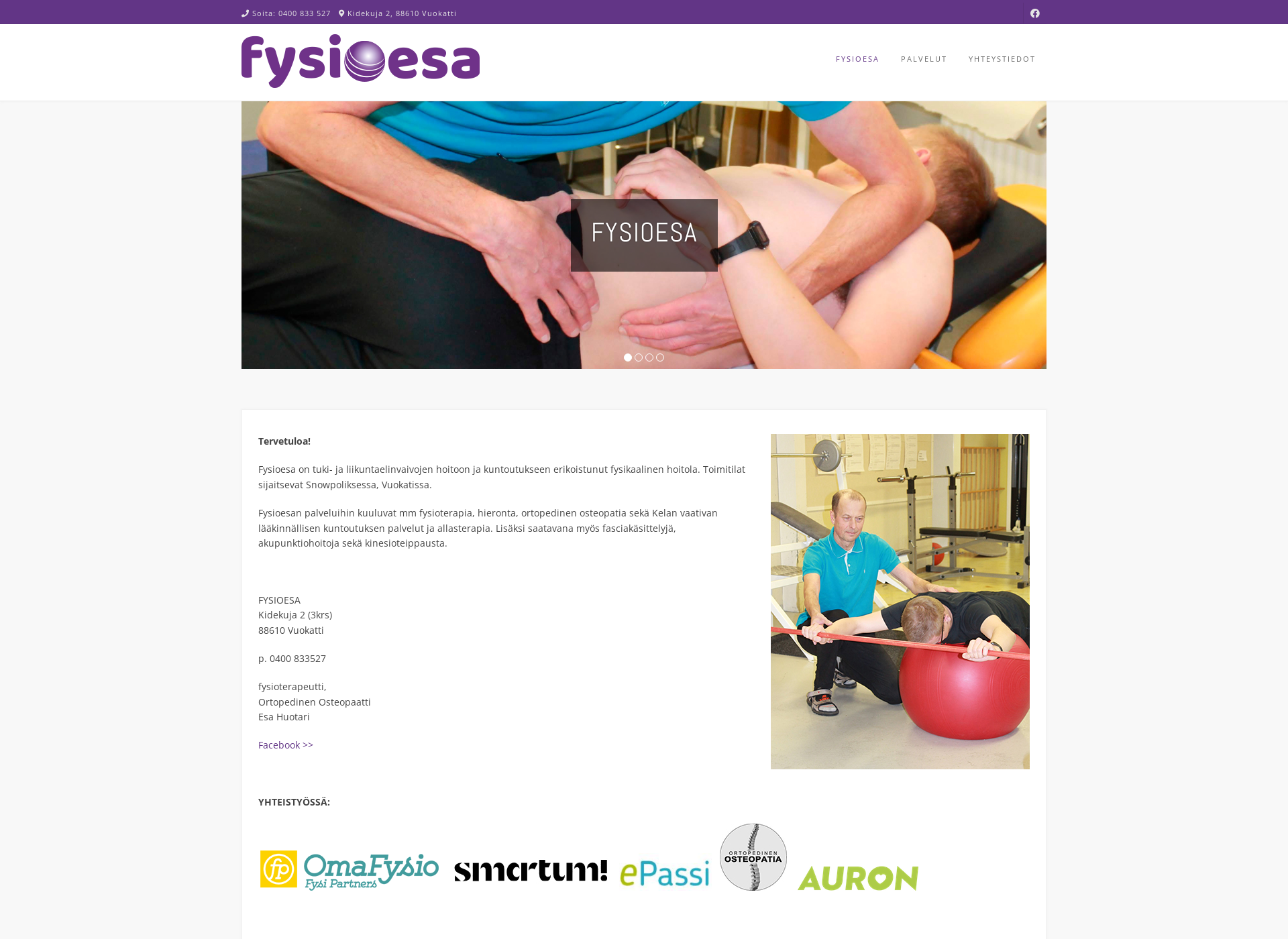 Screenshot for fysioesa.fi