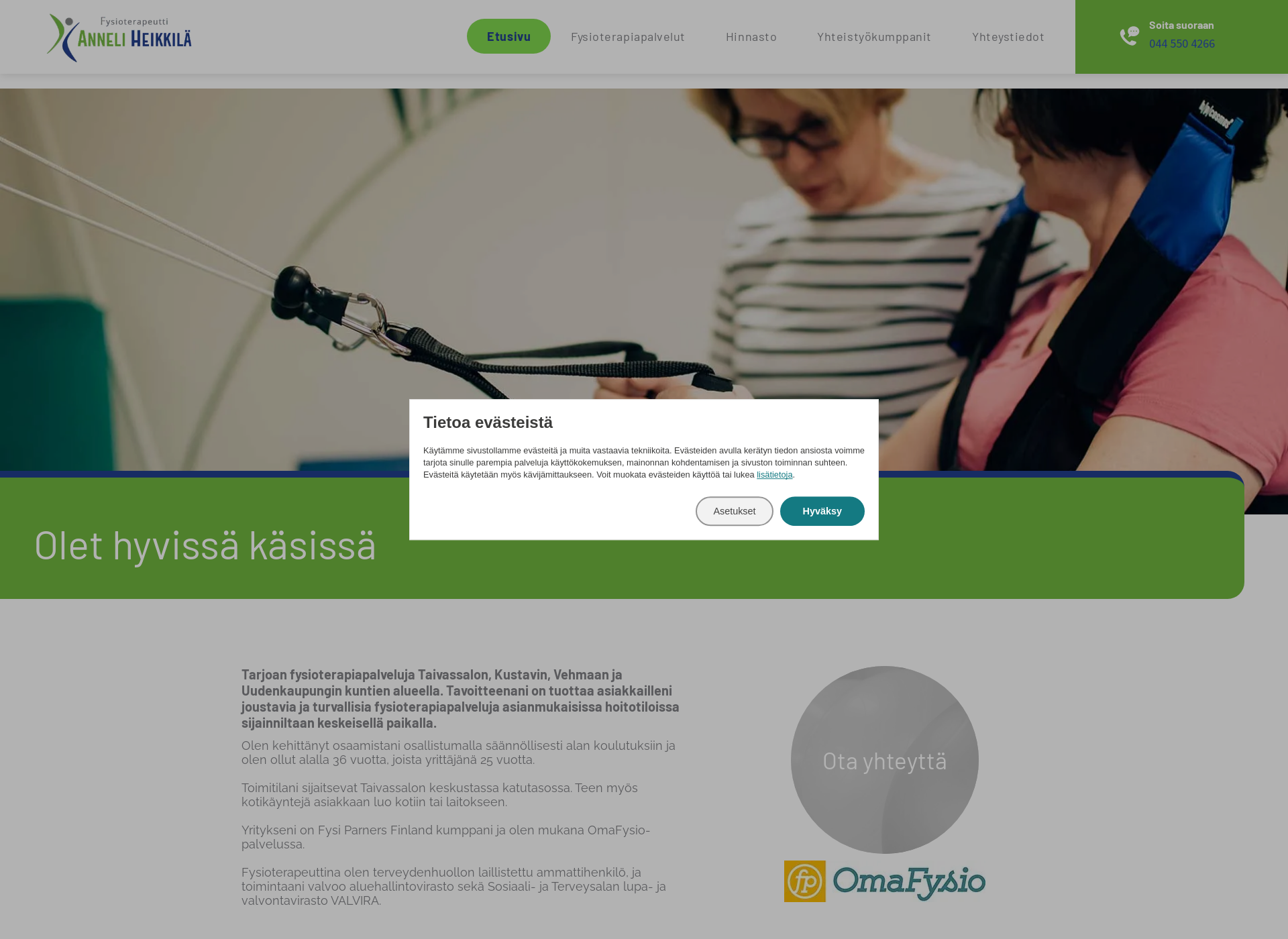 Screenshot for fysioheikkila.fi