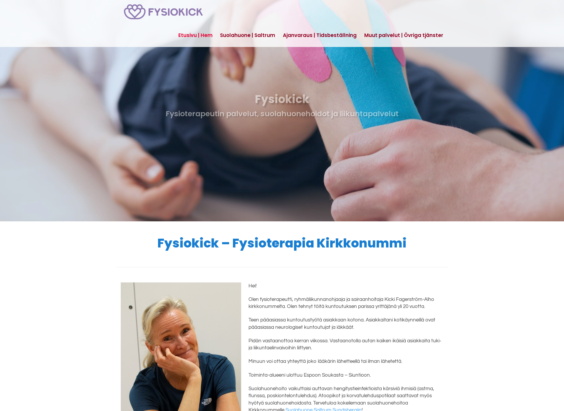 Näyttökuva fysiokick.fi