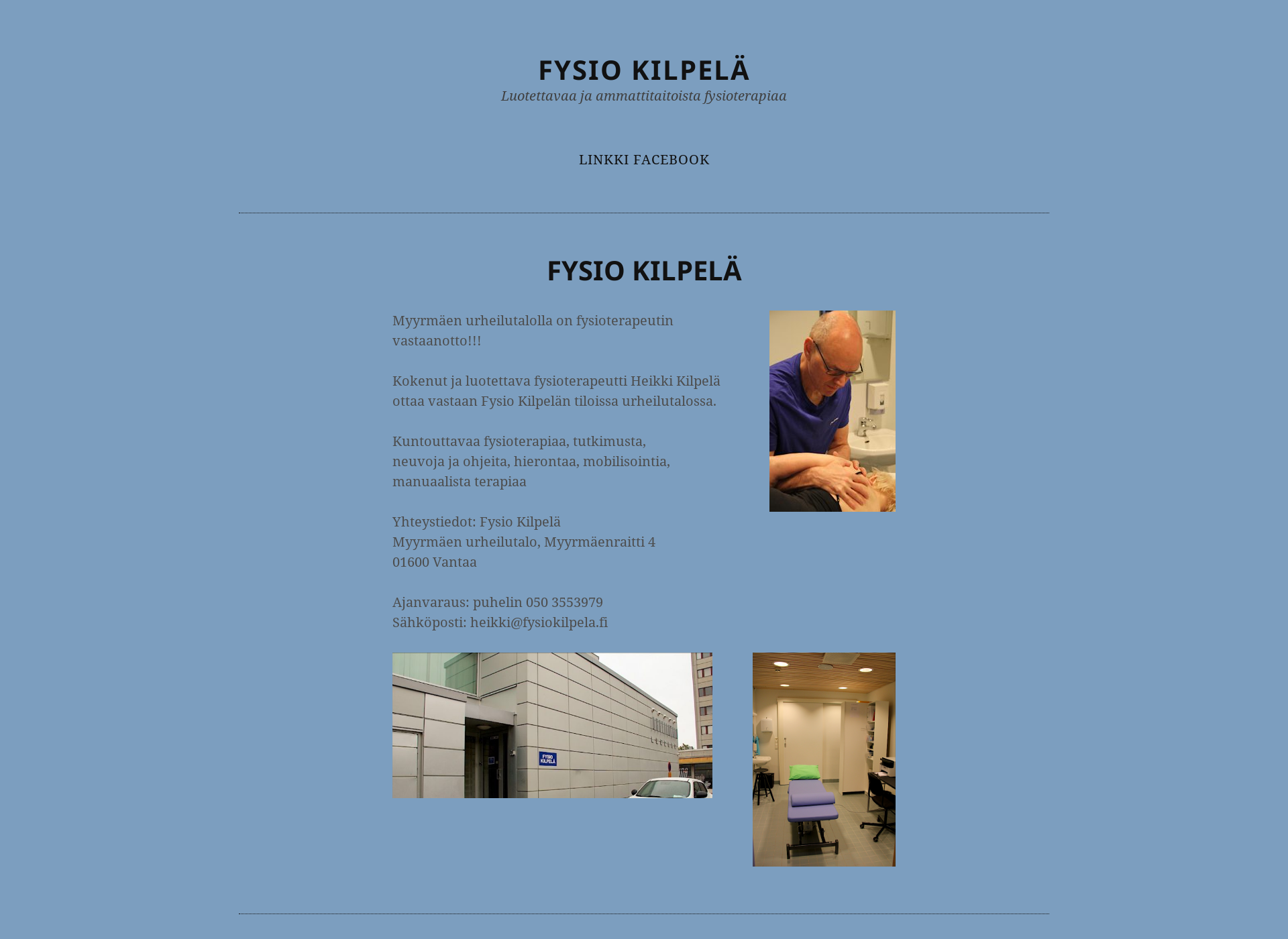 Screenshot for fysiokilpela.fi
