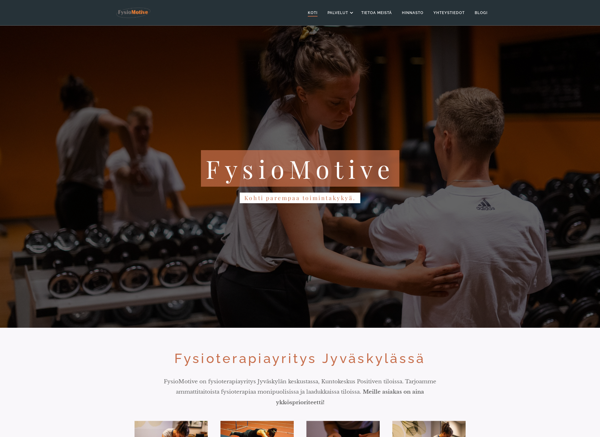 Näyttökuva fysiomotive.fi
