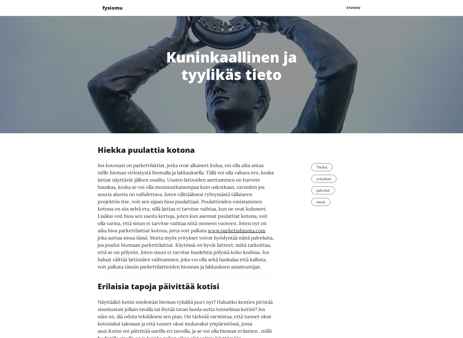 Screenshot for fysiomu.fi