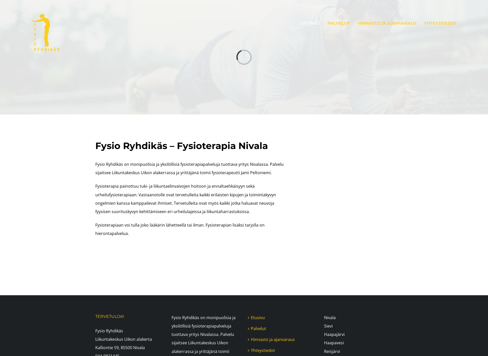Screenshot for fysioryhdikas.fi