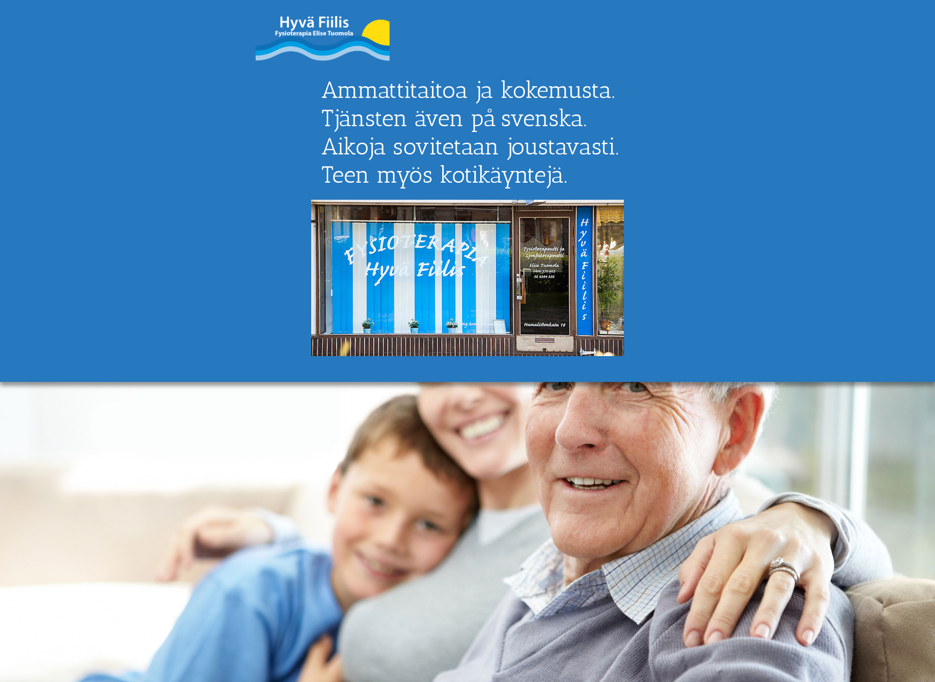 Screenshot for fysioterapiaelisetuomola.fi