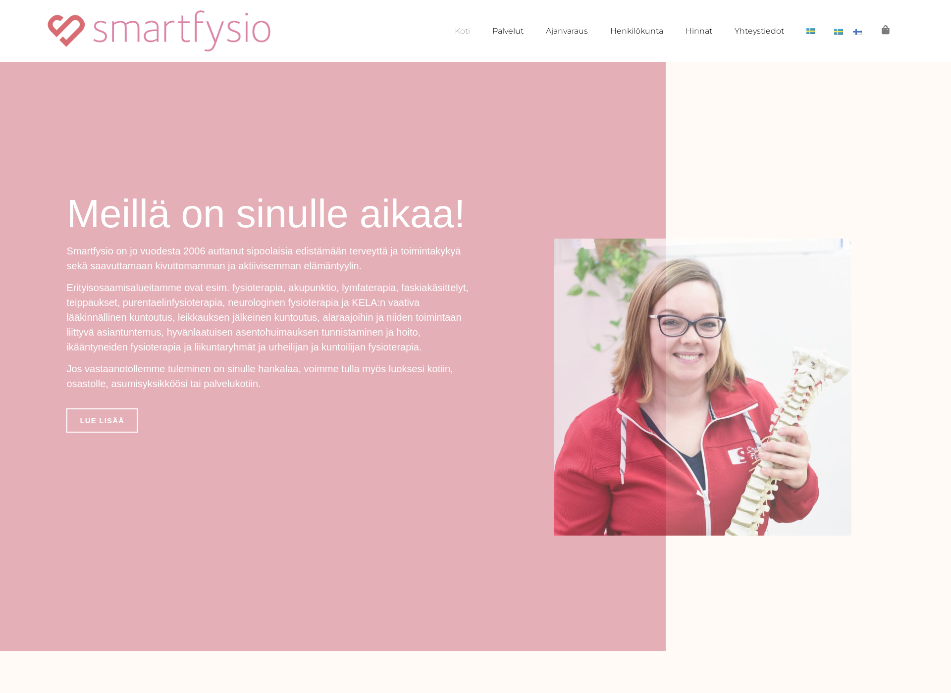 Screenshot for fysioterapianikkila.fi