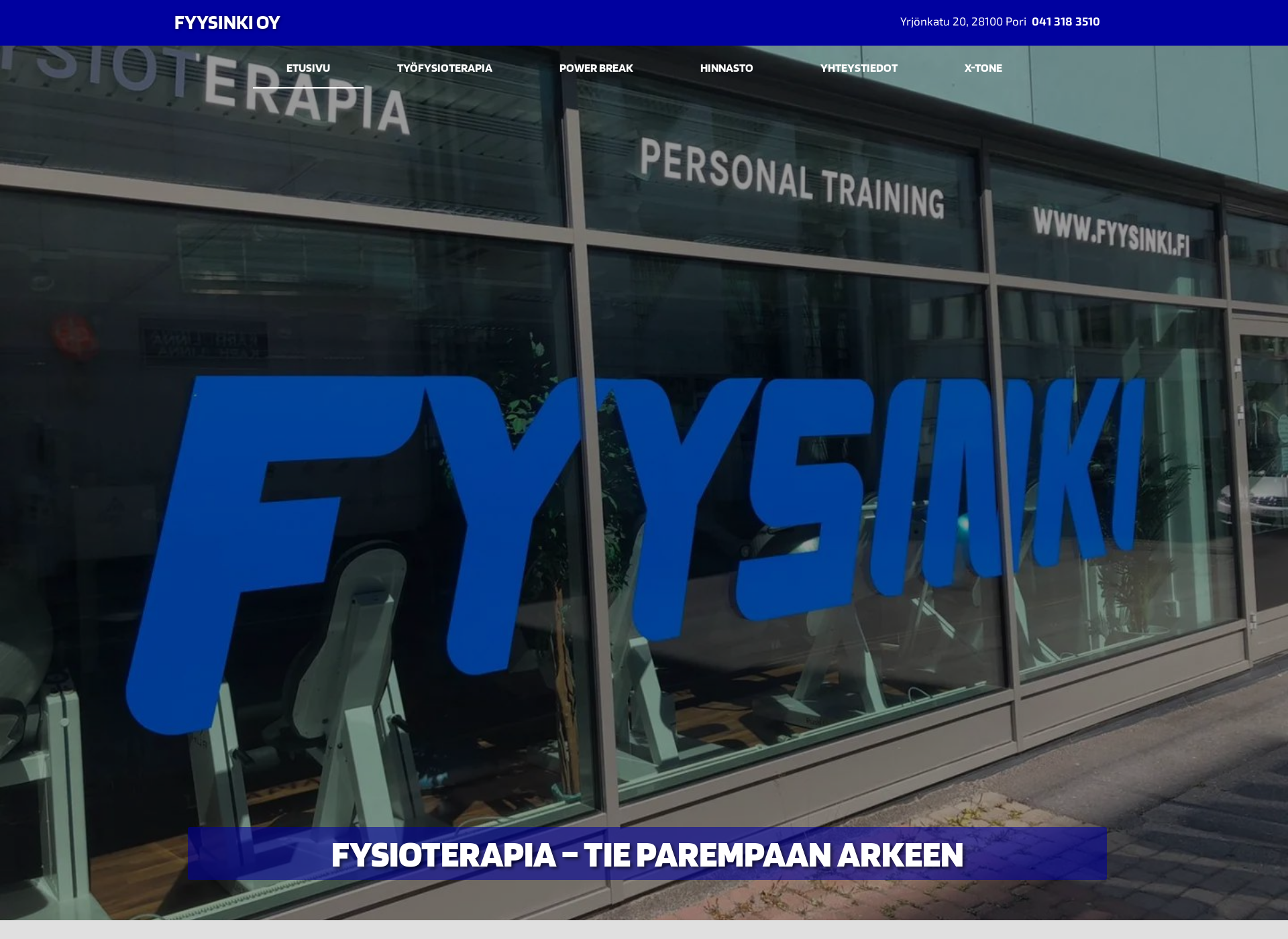 Screenshot for fyysinki.fi